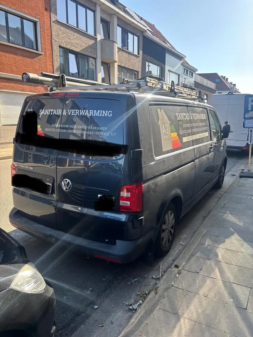 Volkswagen Transporter lange versie Bleu - 2