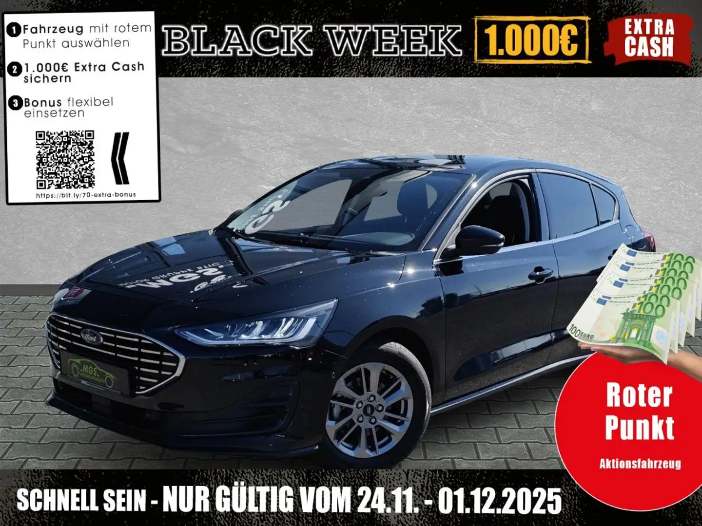 Ford Focus Titanium 1.0 EcoBoost DAB #NAVI #S&S Schwarz - 1