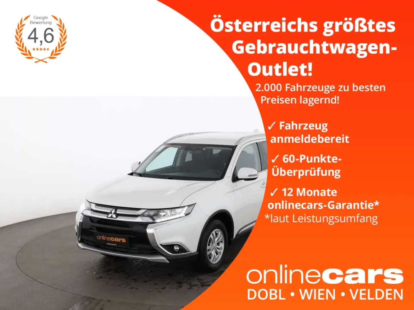 Mitsubishi Outlander 2.2 DI-D Intense 4x4 LED AHK TEMPOMAT Blanc - 1