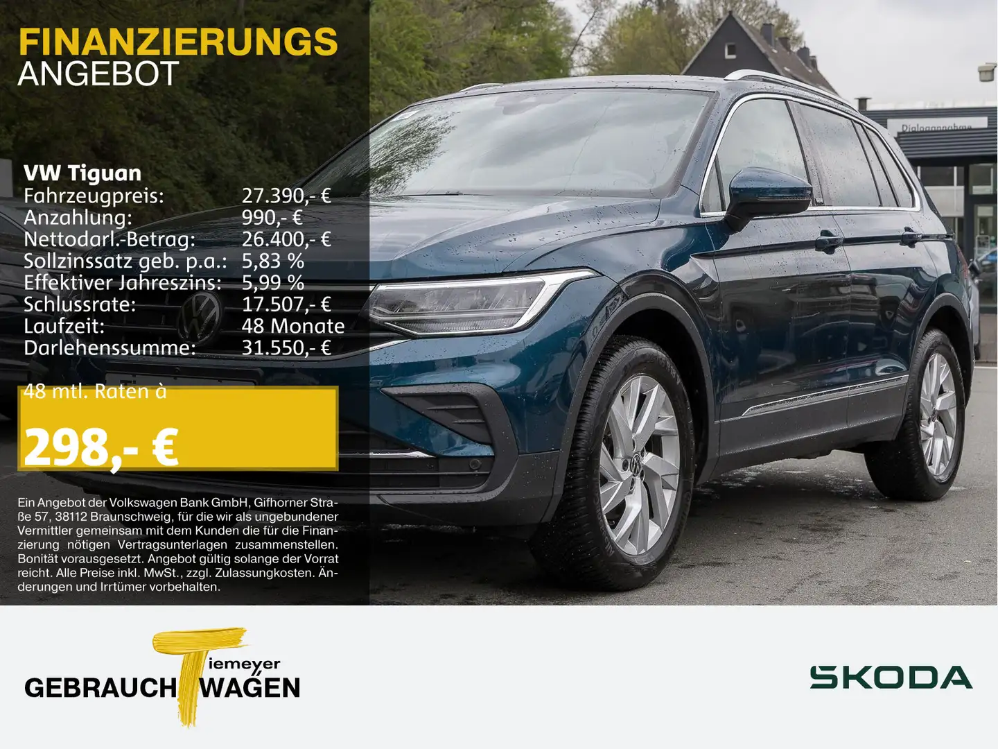 Volkswagen Tiguan 1.5 TSI MOVE LM18 NAVI AREAVIEW Blau - 1