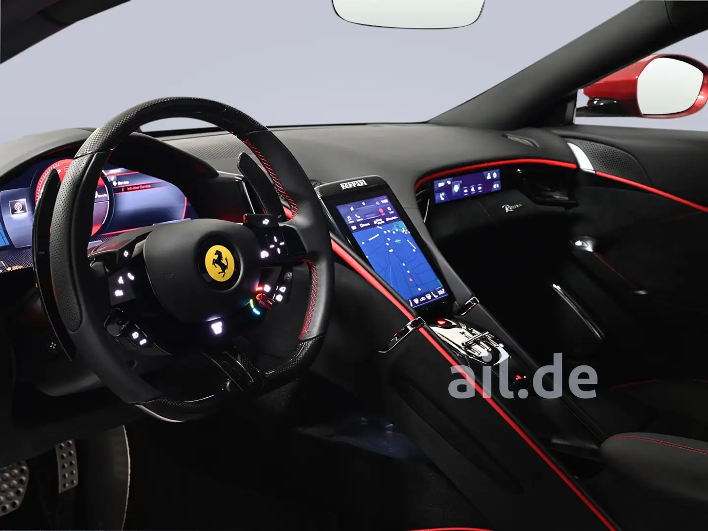 Ferrari Roma Rosso Fiorano CarbonPaket AppleCarplay Red - 2