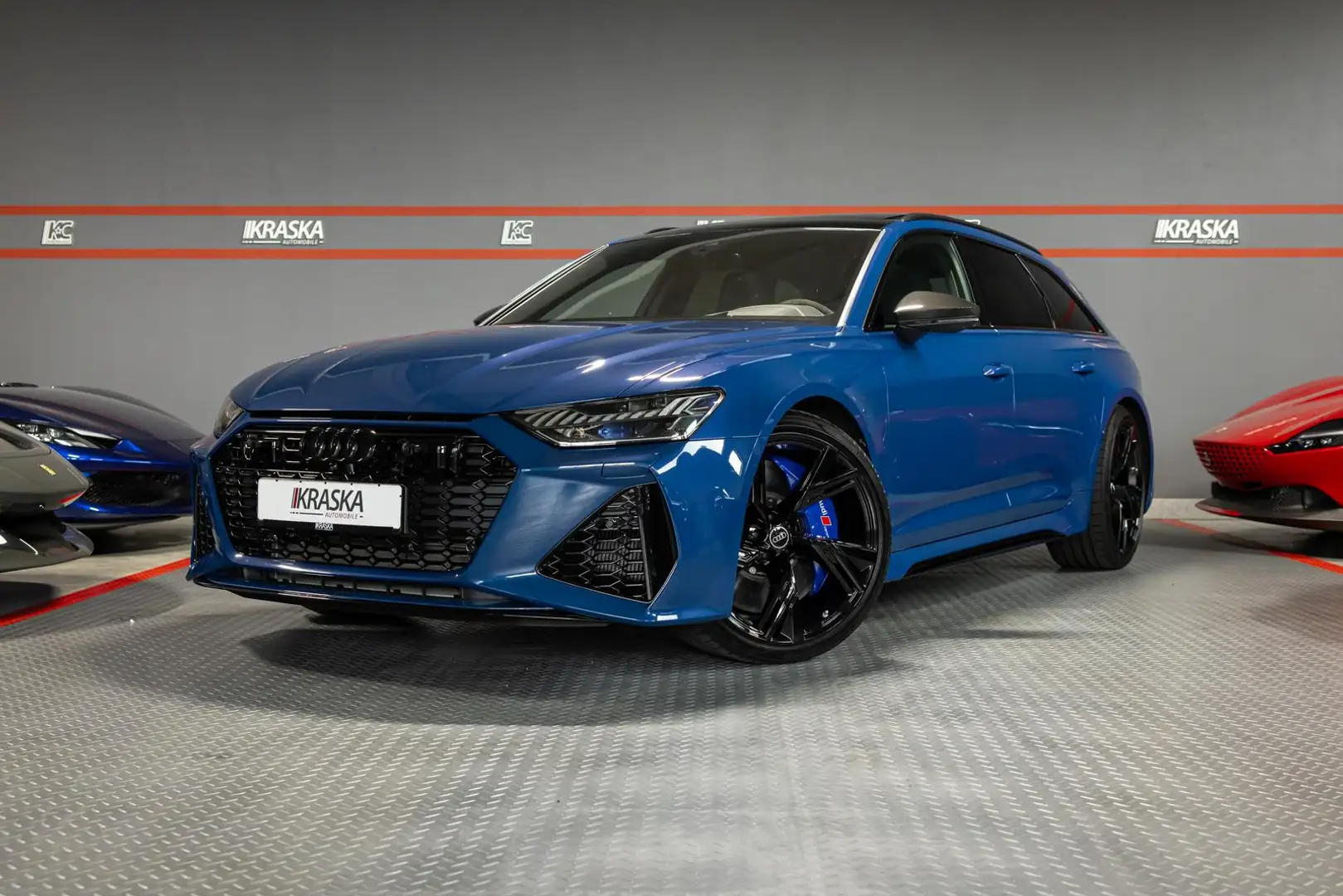 Audi RS6 4.0 TFSI PANO DYNAMIK+ STHZ RS-AGA FULL PPF Blau - 1