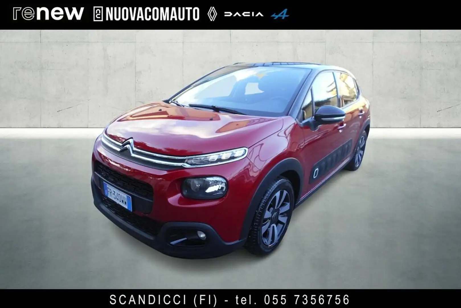 Citroen C3 1.2 puretech Shine s&s 83cv my18 Rosso - 1