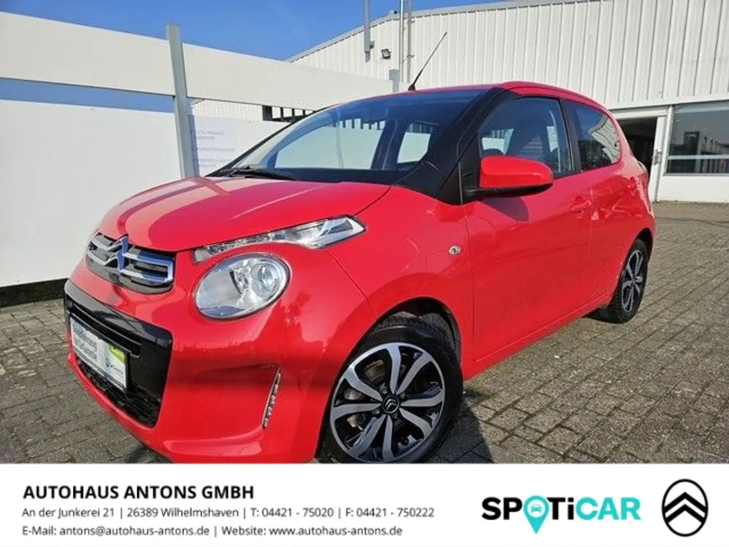 Citroen C1 VTi 72 Shine+Kamera, Klimaautomatik+5-Türig Rouge - 1