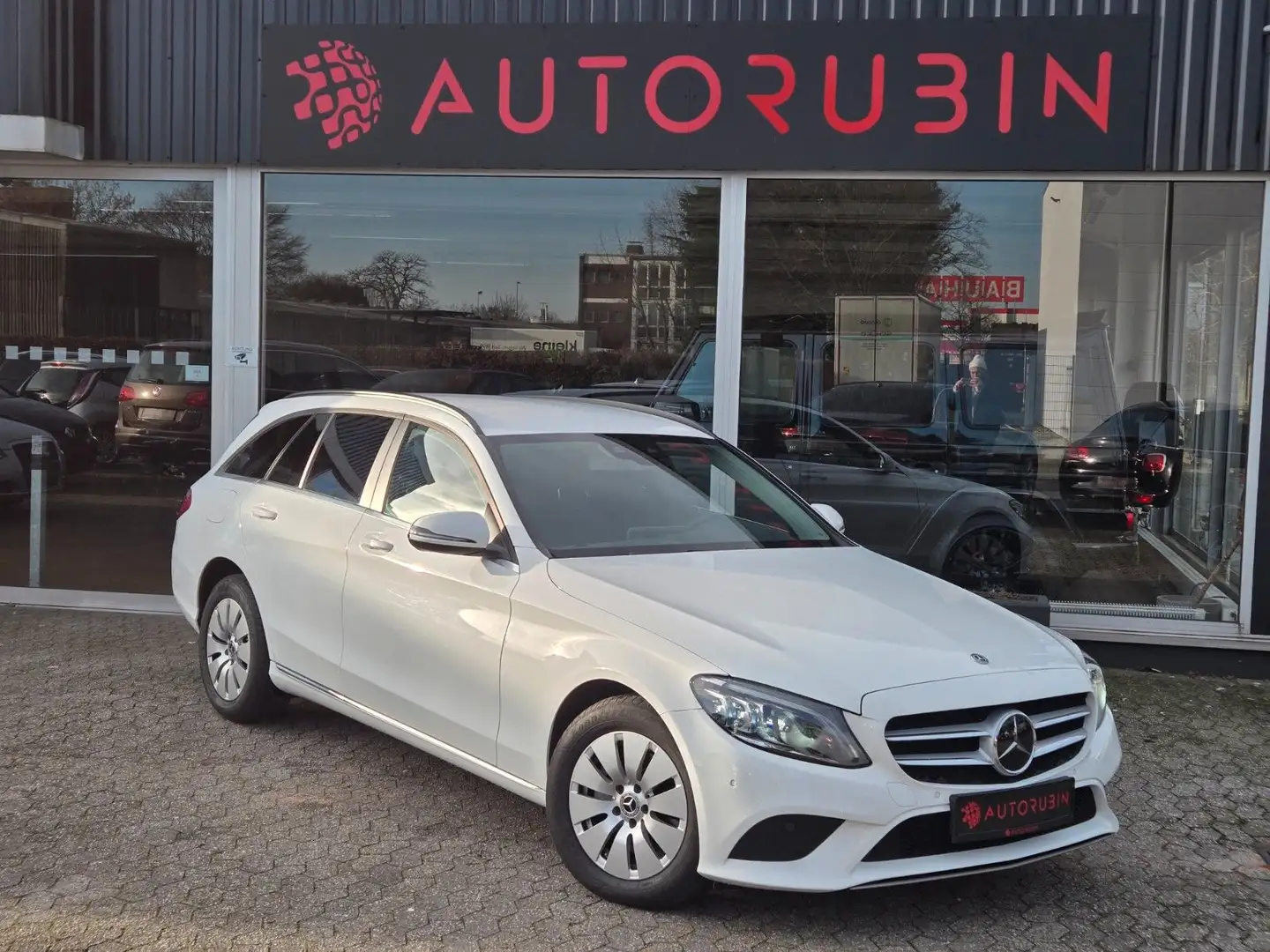 Mercedes-Benz C 180 T-Modell TOTWINKEL/ABSTAND/SPUR/KAMERA/HUD Blanc - 1