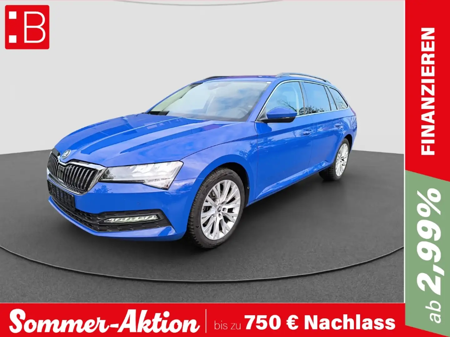 Skoda Superb Combi 1.5 TSI ACT DSG Ambition LED NAVI RFK PDC SH Blau - 1