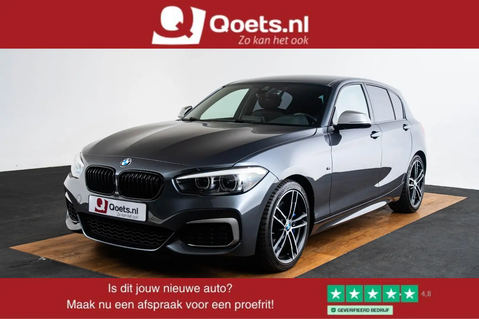 BMW 140 1-serie M140i xDrive High Executive Harman Kardon Gris - 1