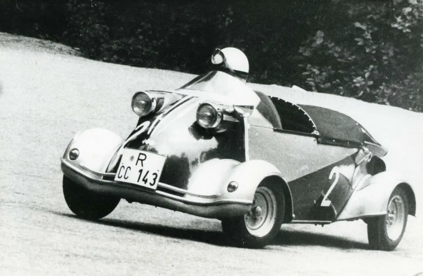 Oldtimer Messerschmitt FMR Tg500 Tiger Cabriolet M1062 Rood - 2