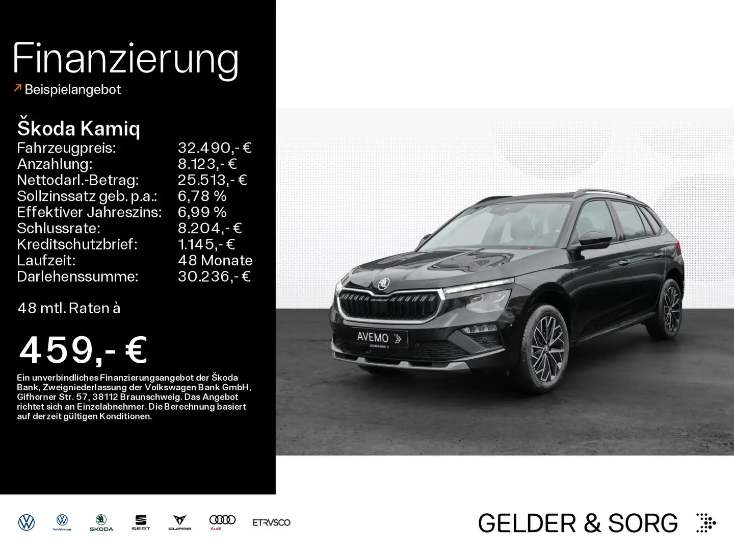 Skoda Kamiq Tour 1.5 TSI 110 kW DSG|MATRIX|NAVI Zwart - 1