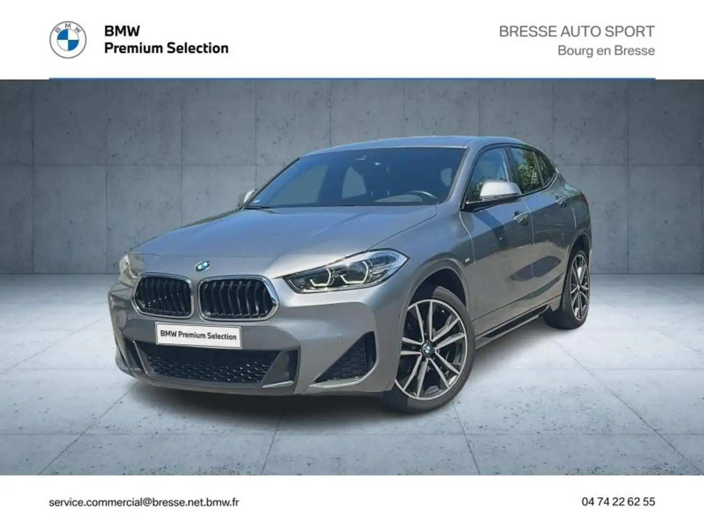 BMW X2 sDrive16dA 116ch M Sport DKG7 Euro6d-T Gris - 1