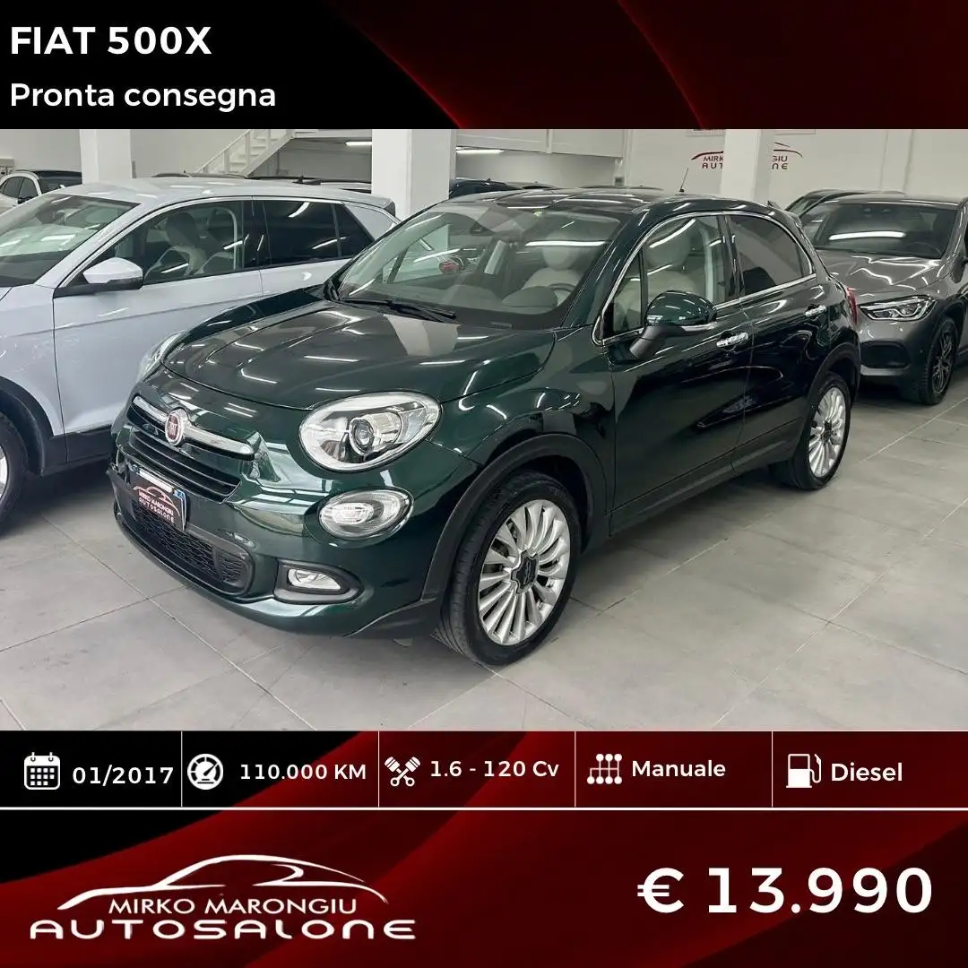 Fiat 500X 500X 1.6 mjt Lounge 4x2 120cv my17 - 1