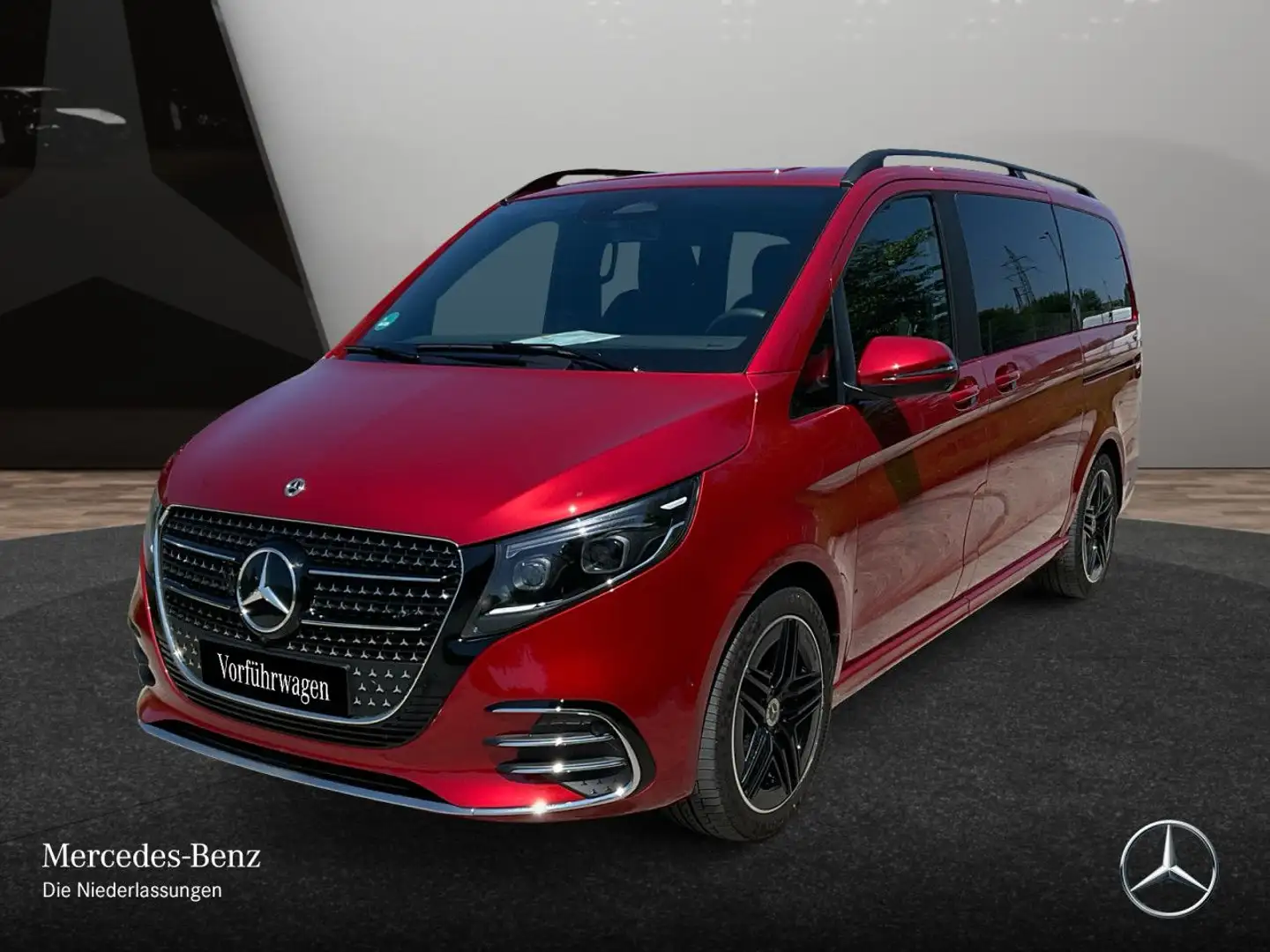 Mercedes-Benz V 300 d STYLE+AMG+9G+AHK+StandHZ+Klimaautom.+Navi Rot - 2