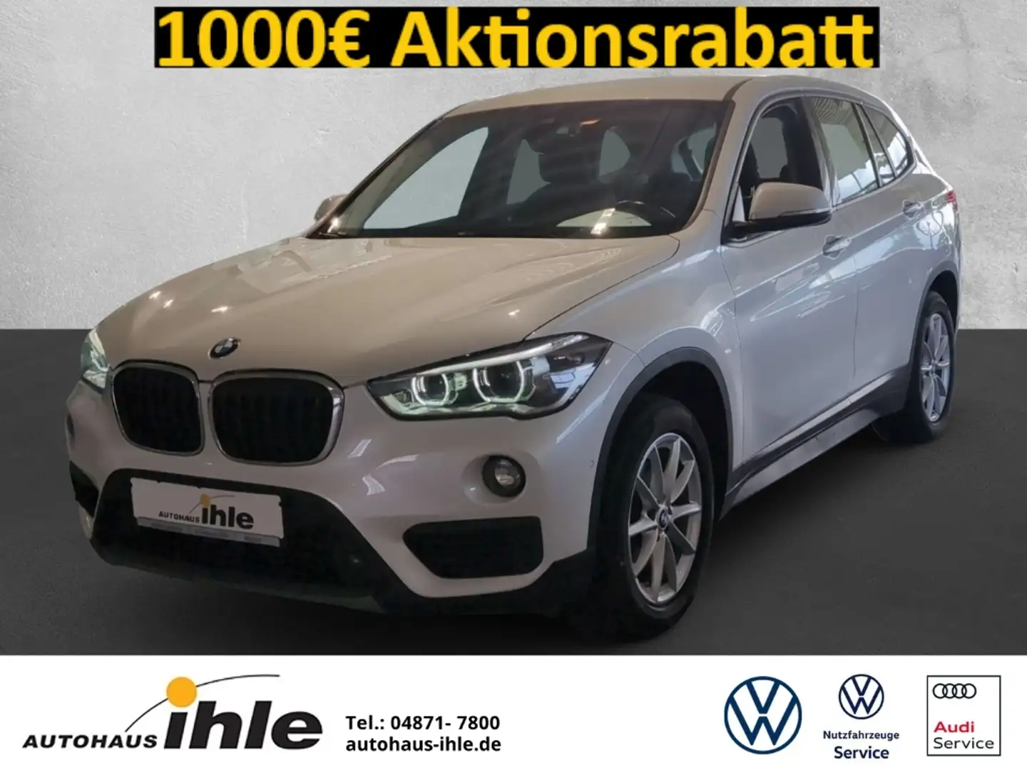 BMW X1 xDrive 18d Advantage LED+PARKDISTANCE+NAVI Weiß - 1