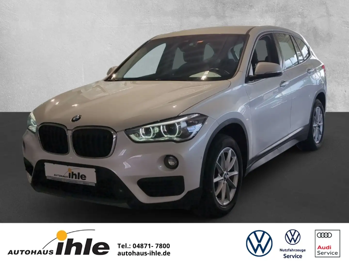 BMW X1 xDrive 18d Advantage LED+PARKDISTANCE+NAVI Blanc - 1