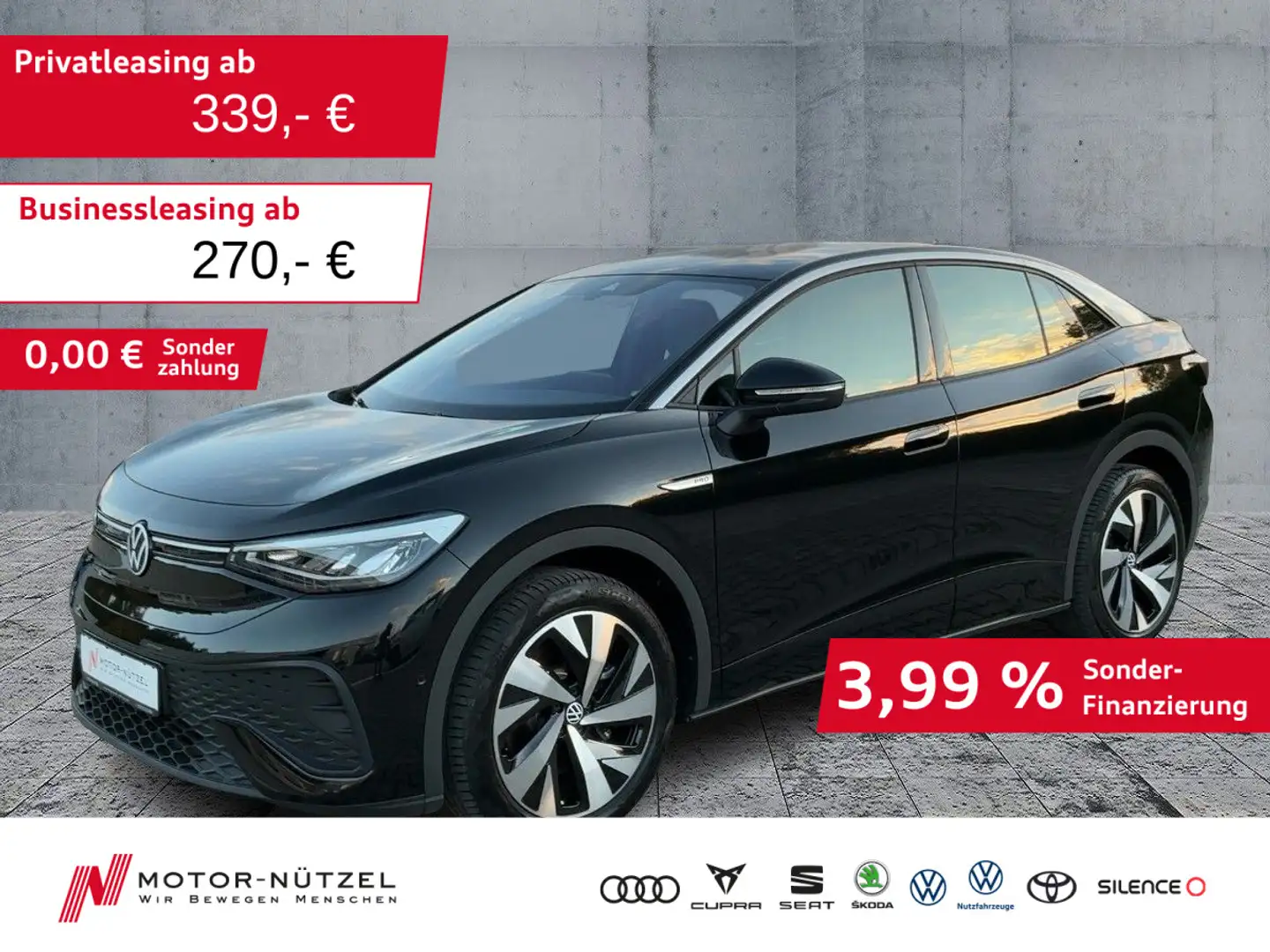 Volkswagen ID.5 150kw Pro Performance LED+NAVI+AHK+ACC+SHZ Schwarz - 1