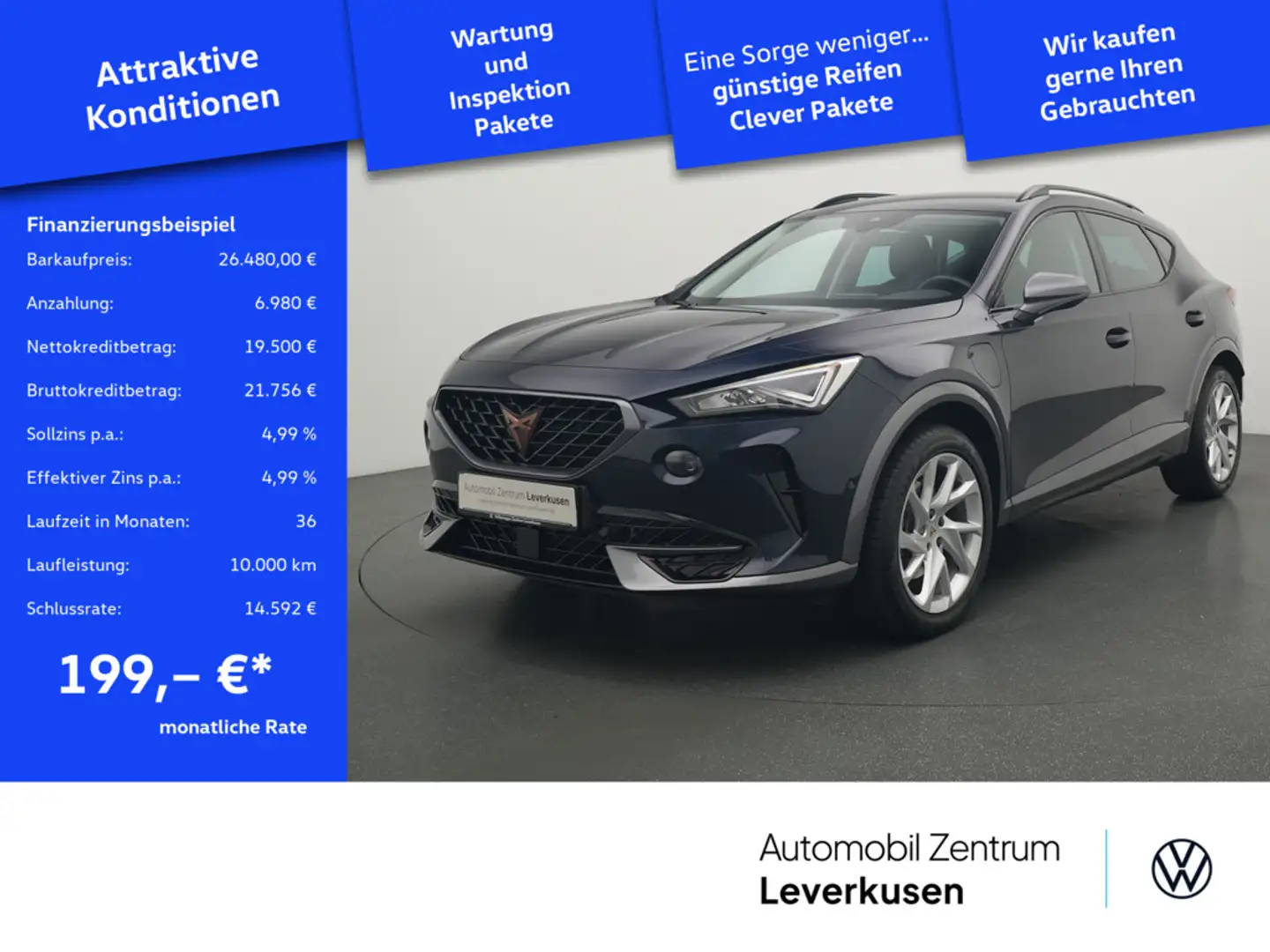 CUPRA Formentor DSG VIRT AHK LED SHZ PDC CARPLAY VIRT Schwarz - 1