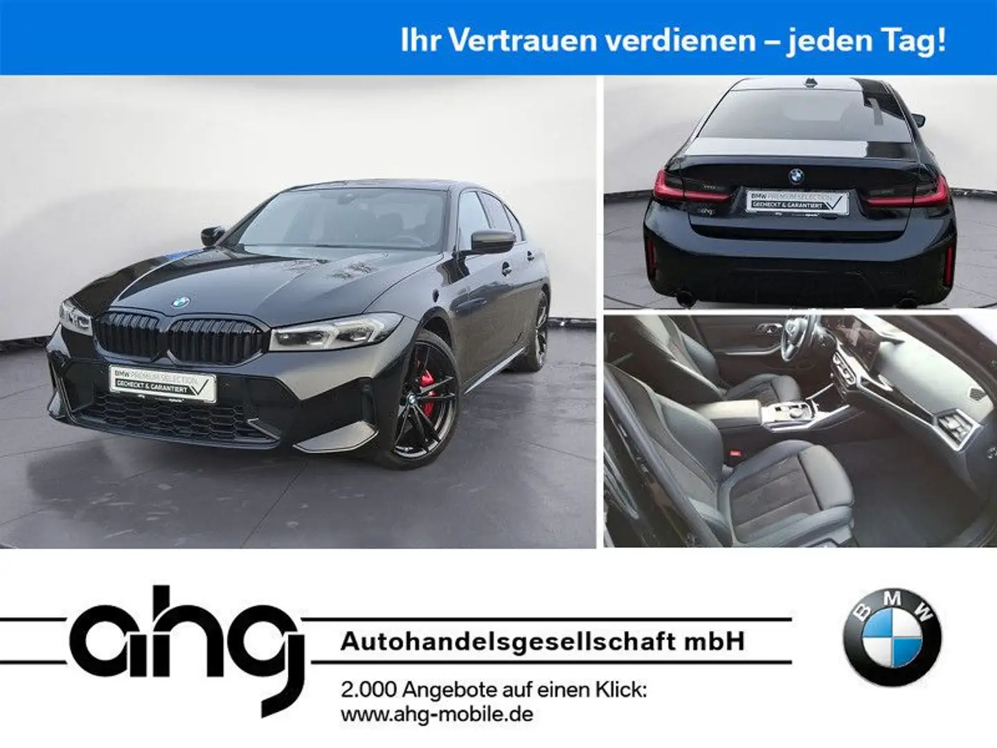 BMW 320 i xDrive M Sport Pro Navi Glasdach HiFi RFK Schwarz - 1