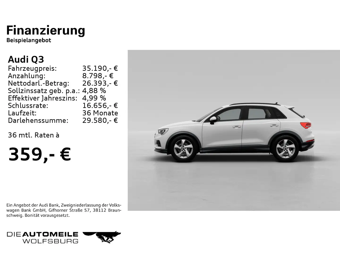 Audi Q3 35 TFSI S tronic advanced LED/SitzHZ/PDC/KLIM Weiß - 2