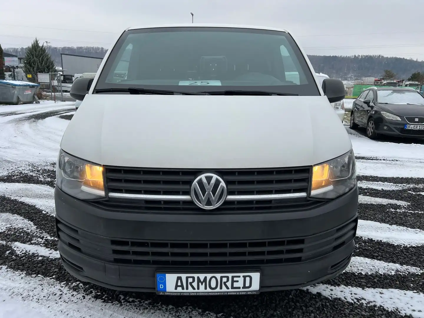 Volkswagen T6 Transporter T6*ARMORED*GEPANZERT*3-MANN*140PS*MONEYTRUCK*EU5 Weiß - 2