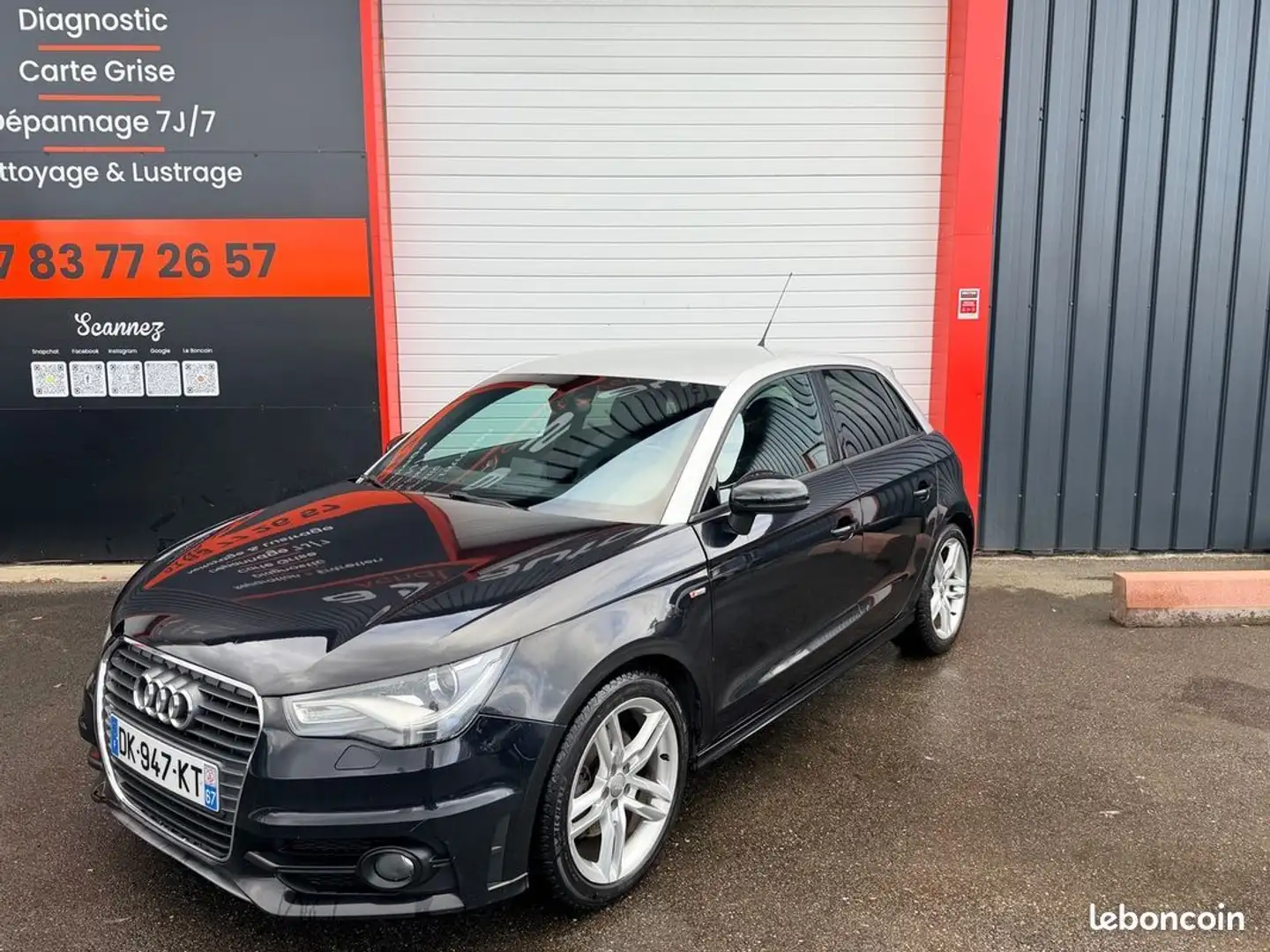 Audi A1 1.6 TDI 105 CV S-LINE LED XÉNON GPS- SIÈGE CHAUFFANT Noir - 2