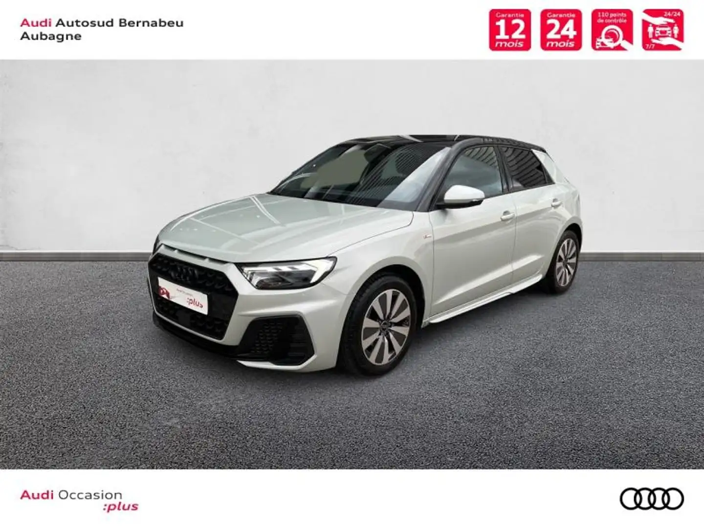 Audi A1 25 TFSI 95ch S line S tronic 7 Argent - 1
