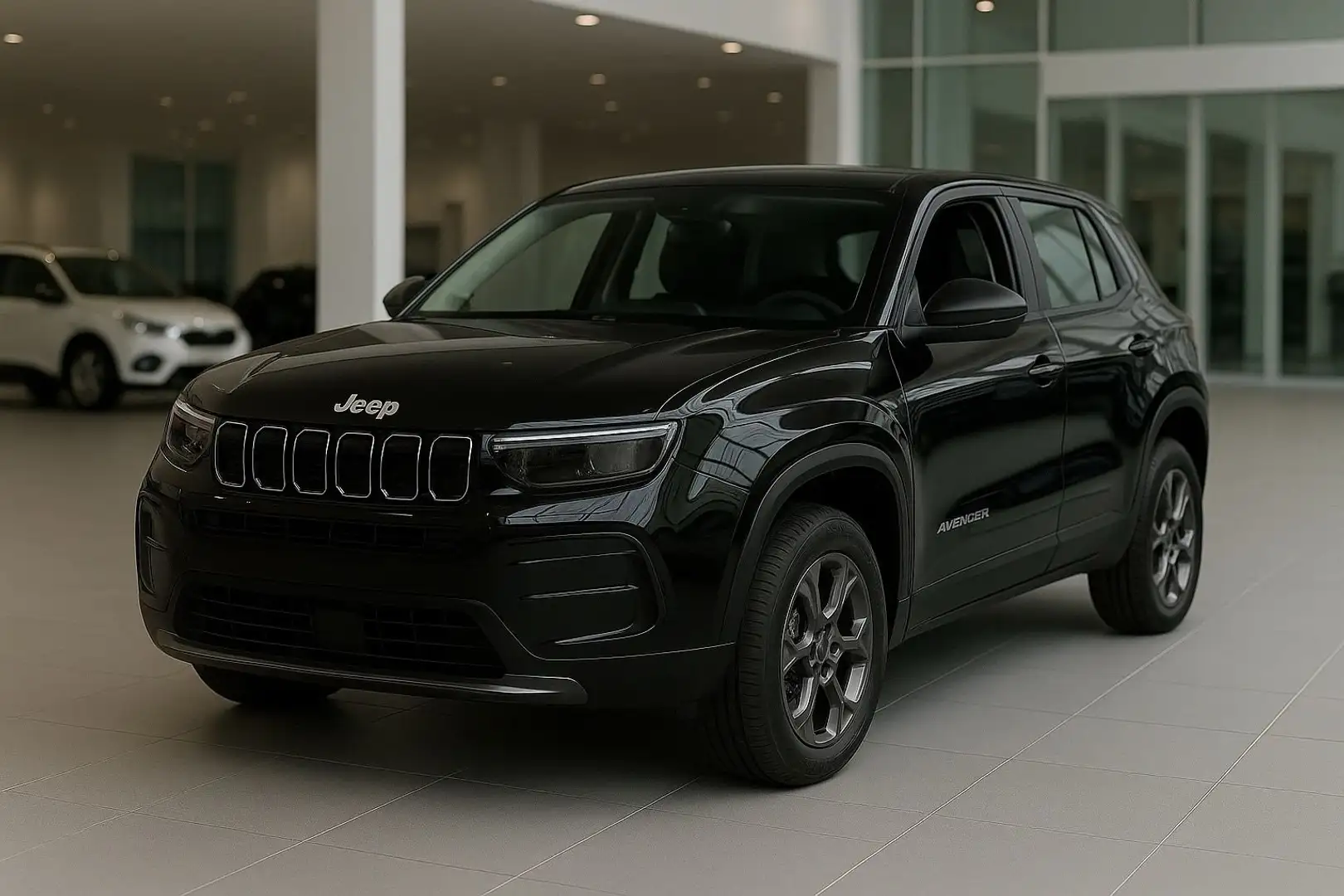 Jeep Avenger MY2025 1.2 Turbo 100cv Longitude Zwart - 1