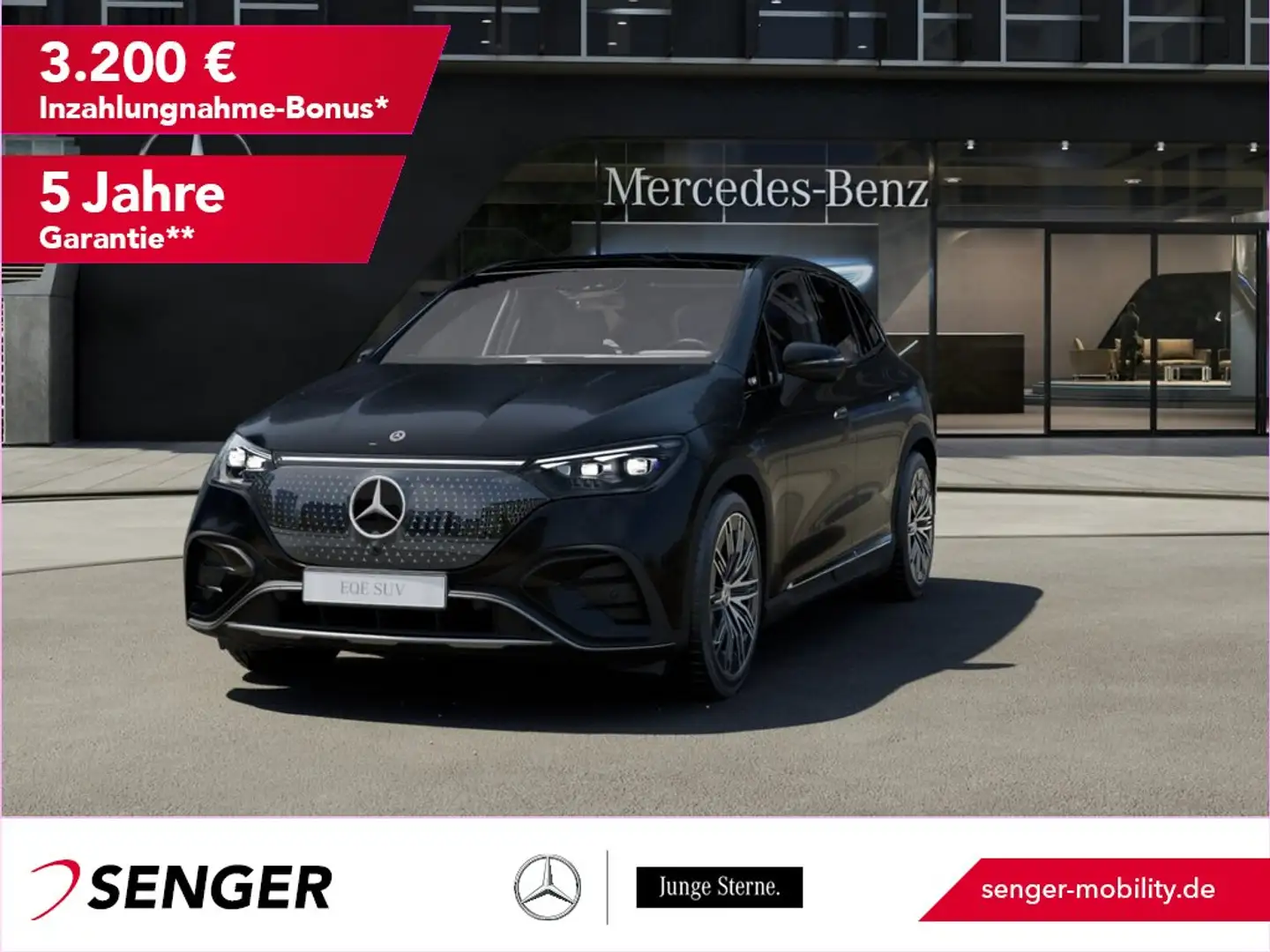 Mercedes-Benz EQE 350 4M SUV AMG Night Airmatic Panorama AHK Schwarz - 1