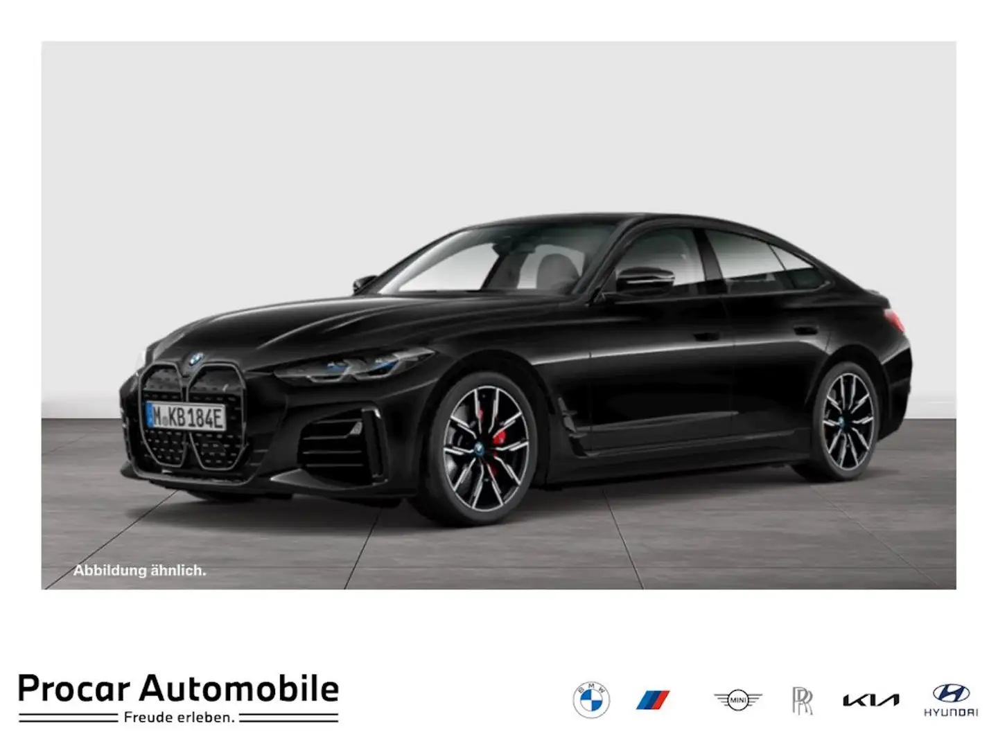 BMW i4 eDrive35 Gran Coupé M Sport ACC RFK NAVI LED Noir - 1