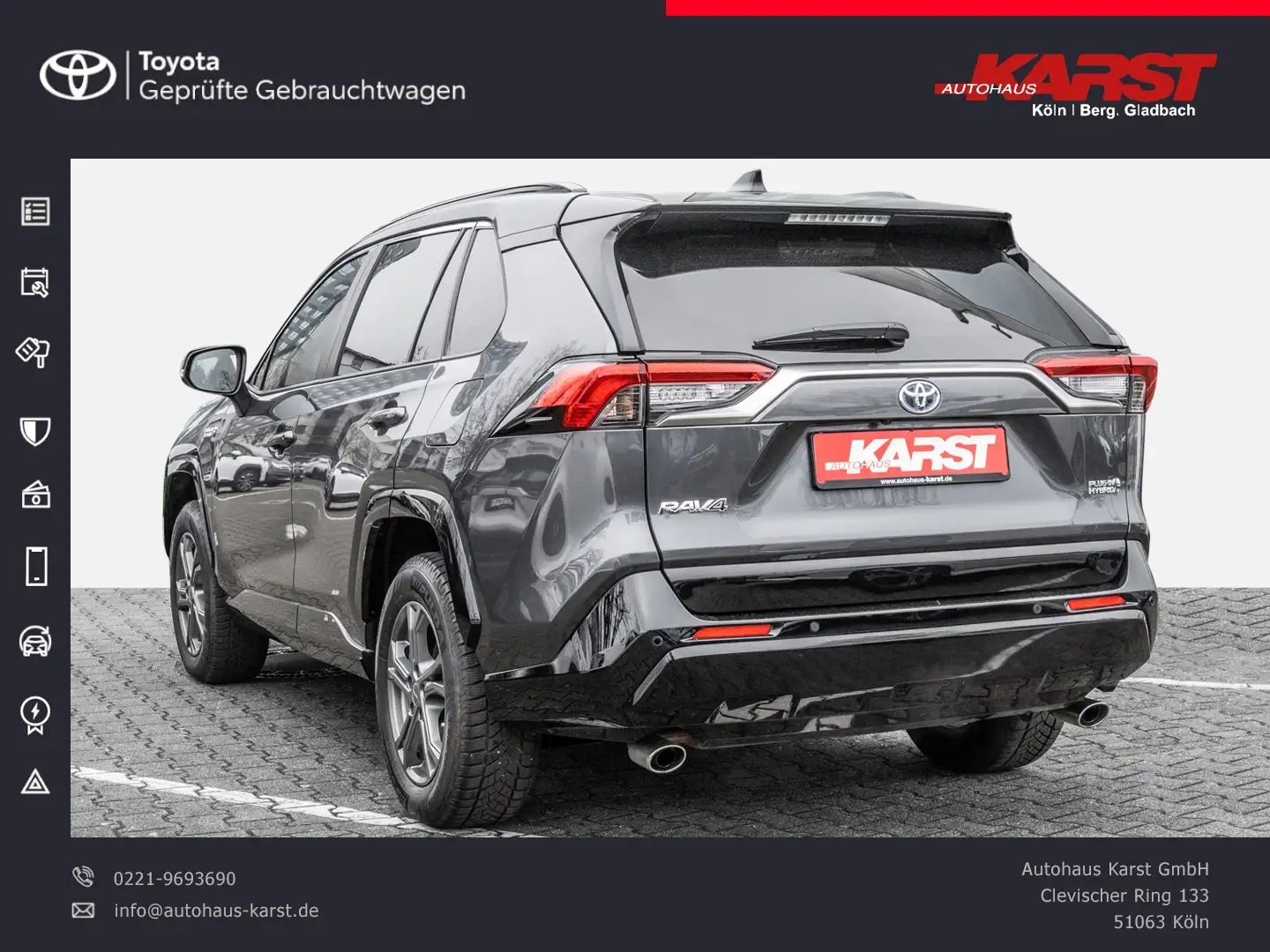 Toyota RAV 4 RAV4 Plug-in Hybrid 2.5l SOFORT*CARPLAY Grau - 2
