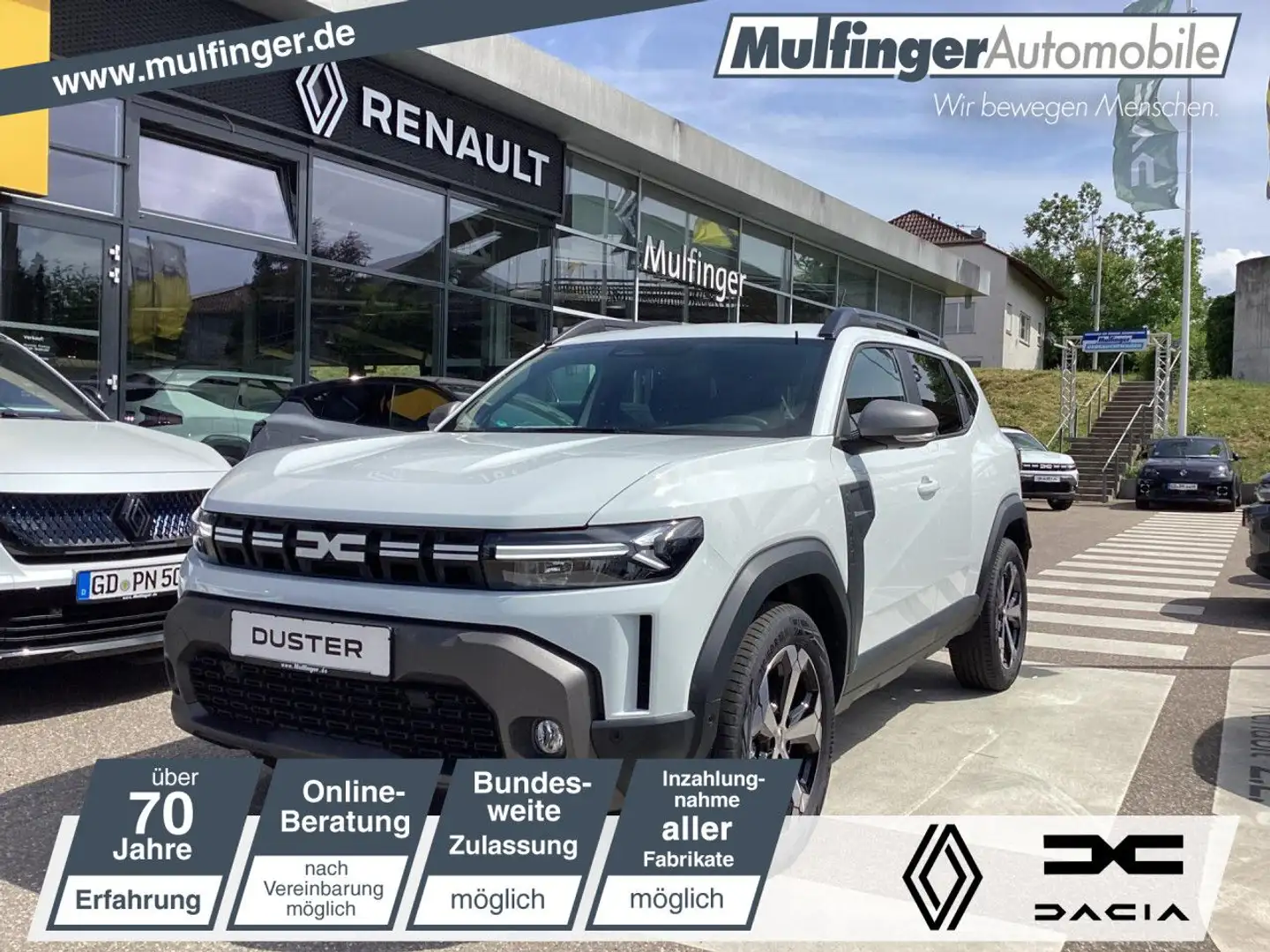 Dacia Duster Journey HYBRID 140 EPH Kamera Klimaaut. Bluetooth Weiß - 1