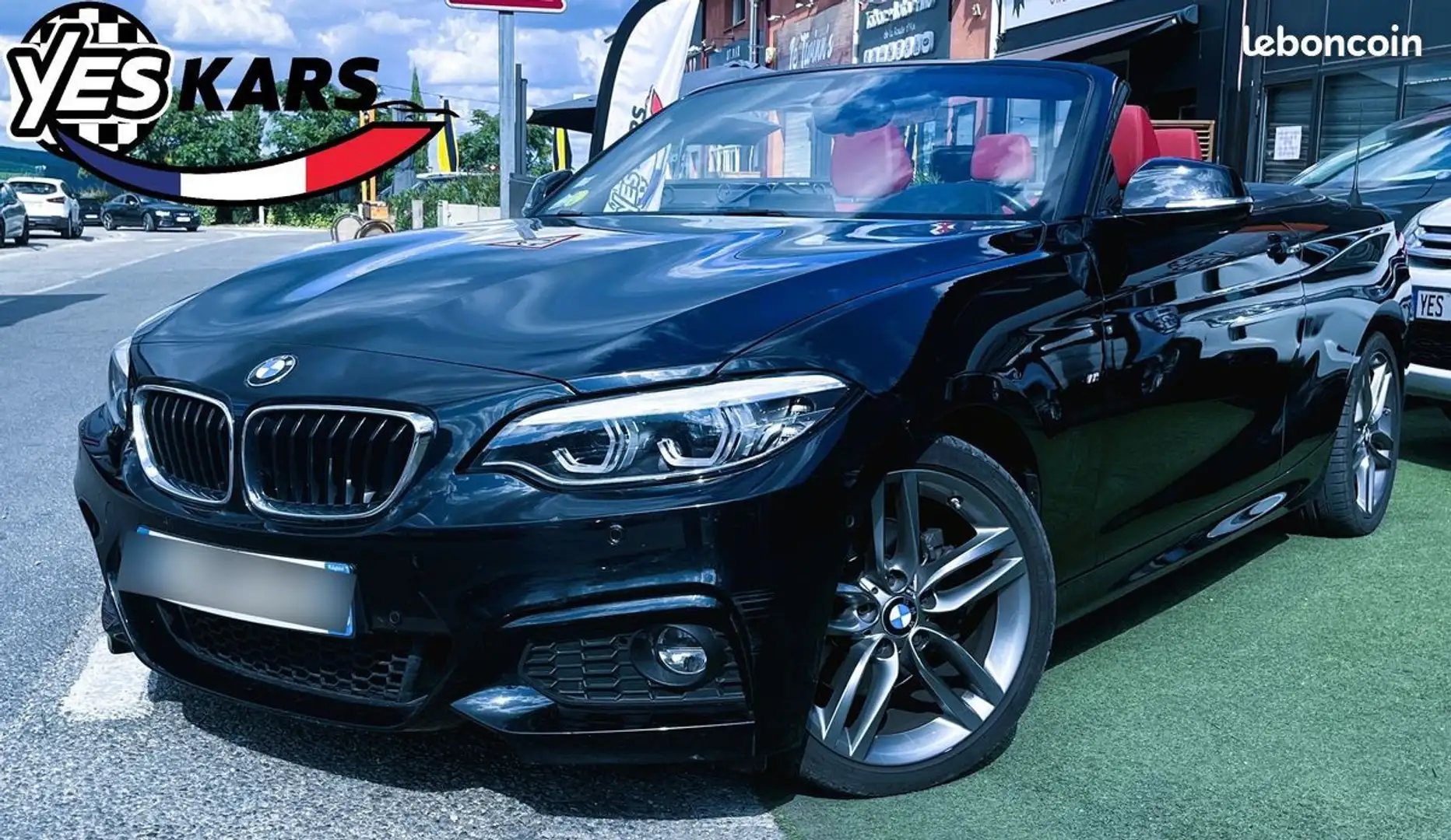 BMW 220 Cabriolet 220dA 190ch M Sport-entretien complet dans le réseau Noir - 1