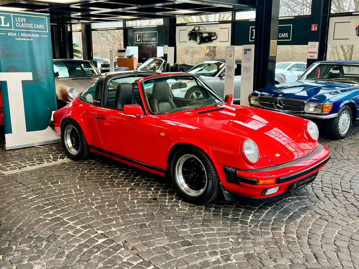 Porsche 911 3,2 Carrera Targa deutsch Scheckheft Rot - 1