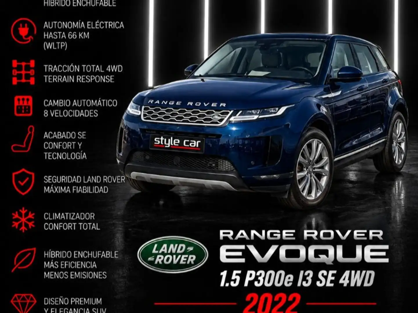 Land Rover Range Rover Evoque 1.5 P300e I3 SE AUTO 4WD PHEV Azul - 1