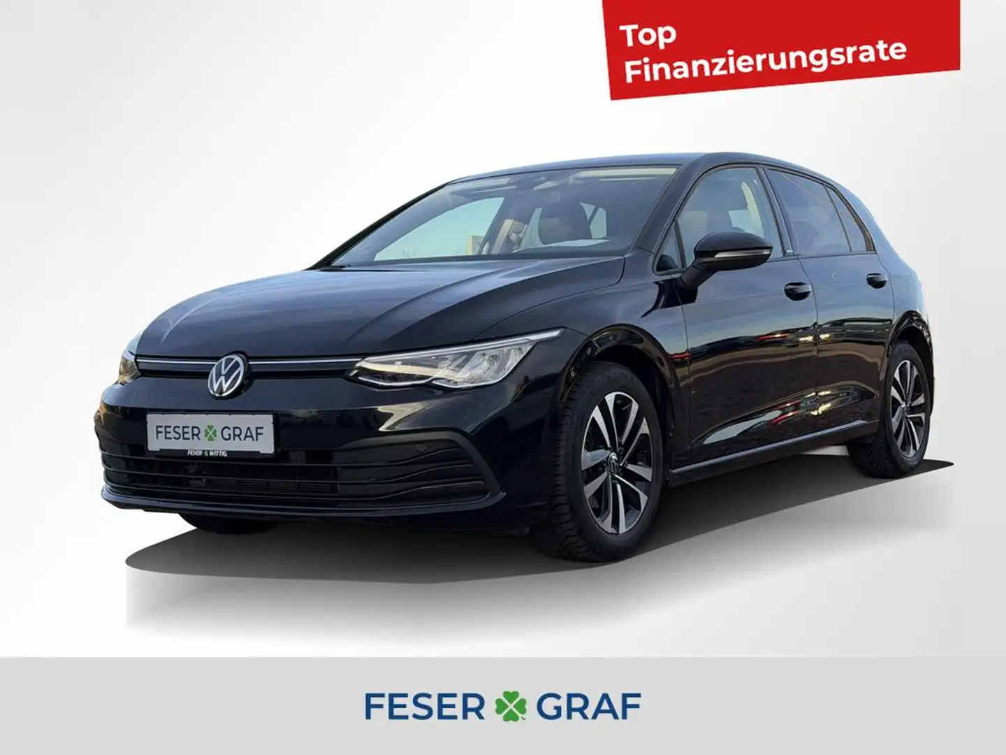 Volkswagen Golf VIII 1.5 TSI United LED/ACC/AppConn/Sitzh/ Schwarz - 1