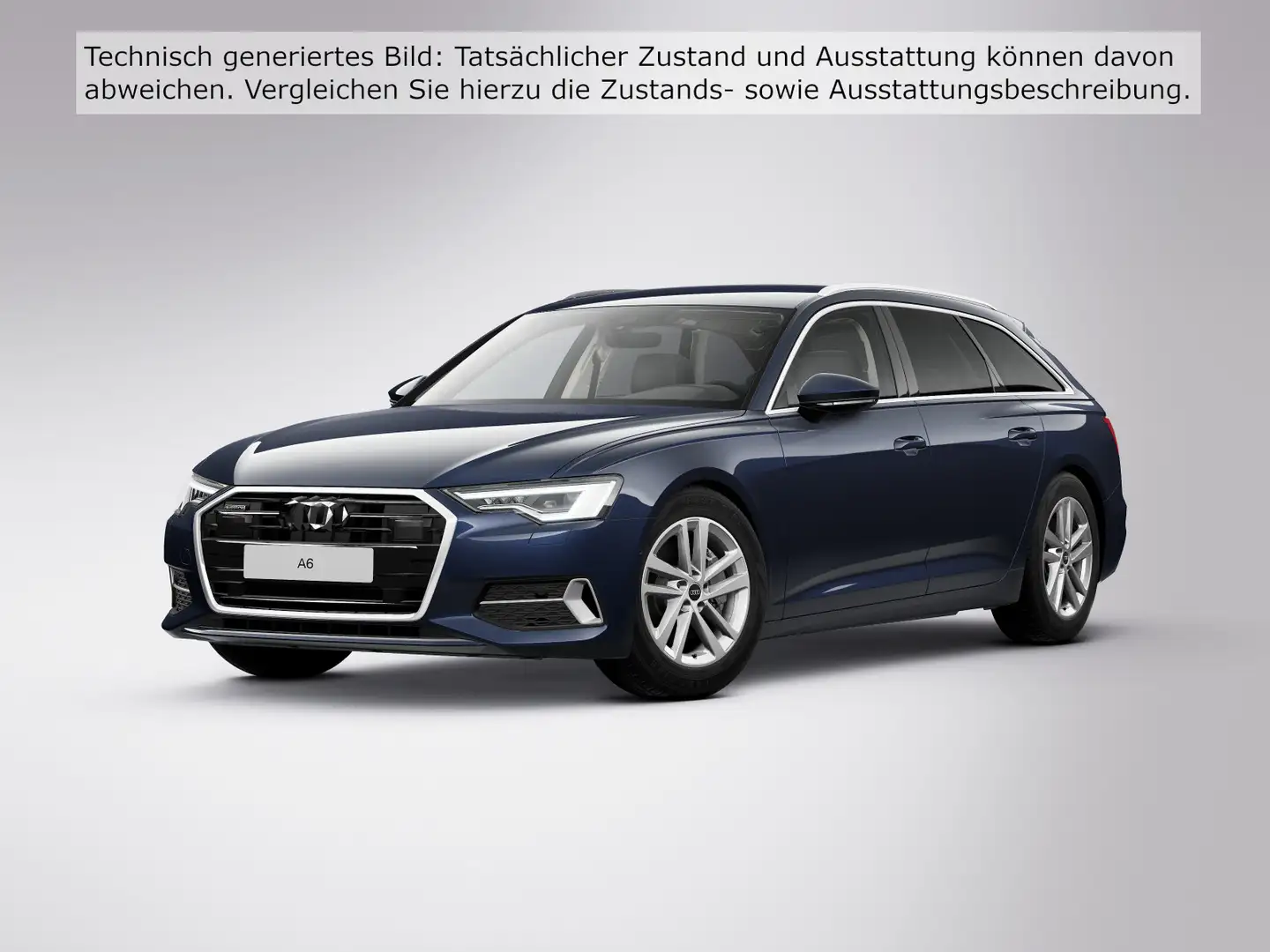 Audi A6 sport 45 TDI qu. S tr. AHK RFK NAVI Blau - 2