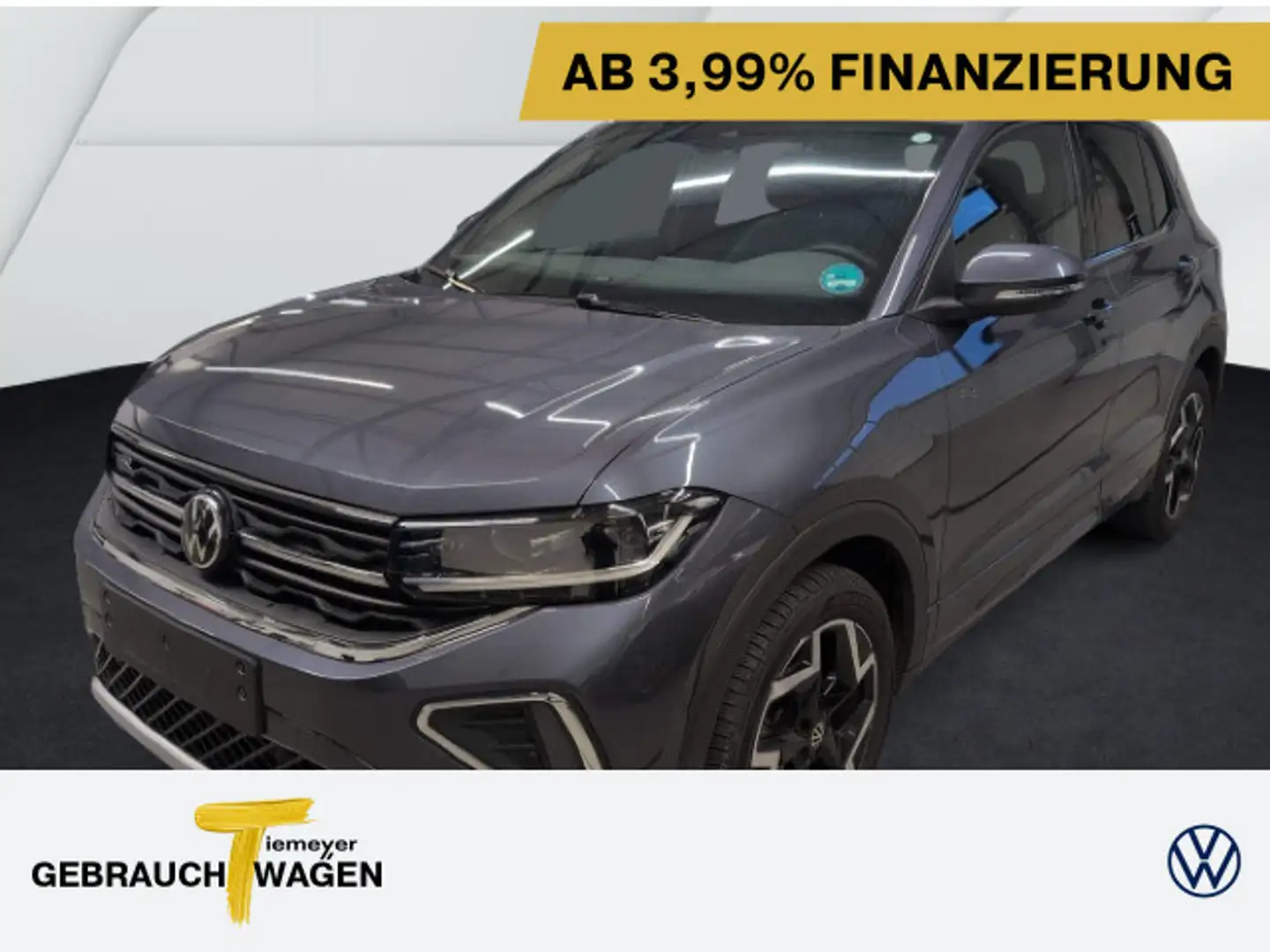 Volkswagen T-Cross 1.5 TSI DSG R-LINE LM17 NAVI KAMERA AHK Gris - 1
