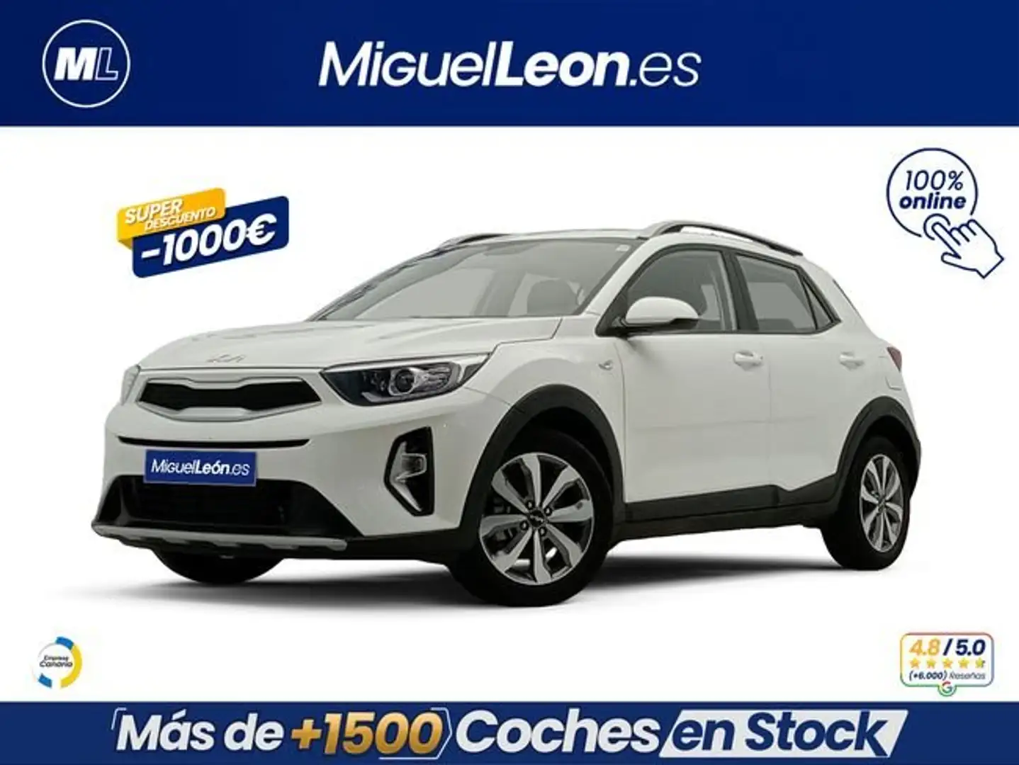Kia Stonic 1.0 T-GDi Concept 100 Blanco - 1