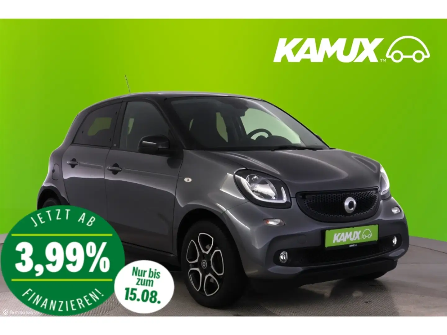smart forFour 1.0 6G-DCT Prime+PANO+TEMPO+LEDER+KLIMA Сірий - 1