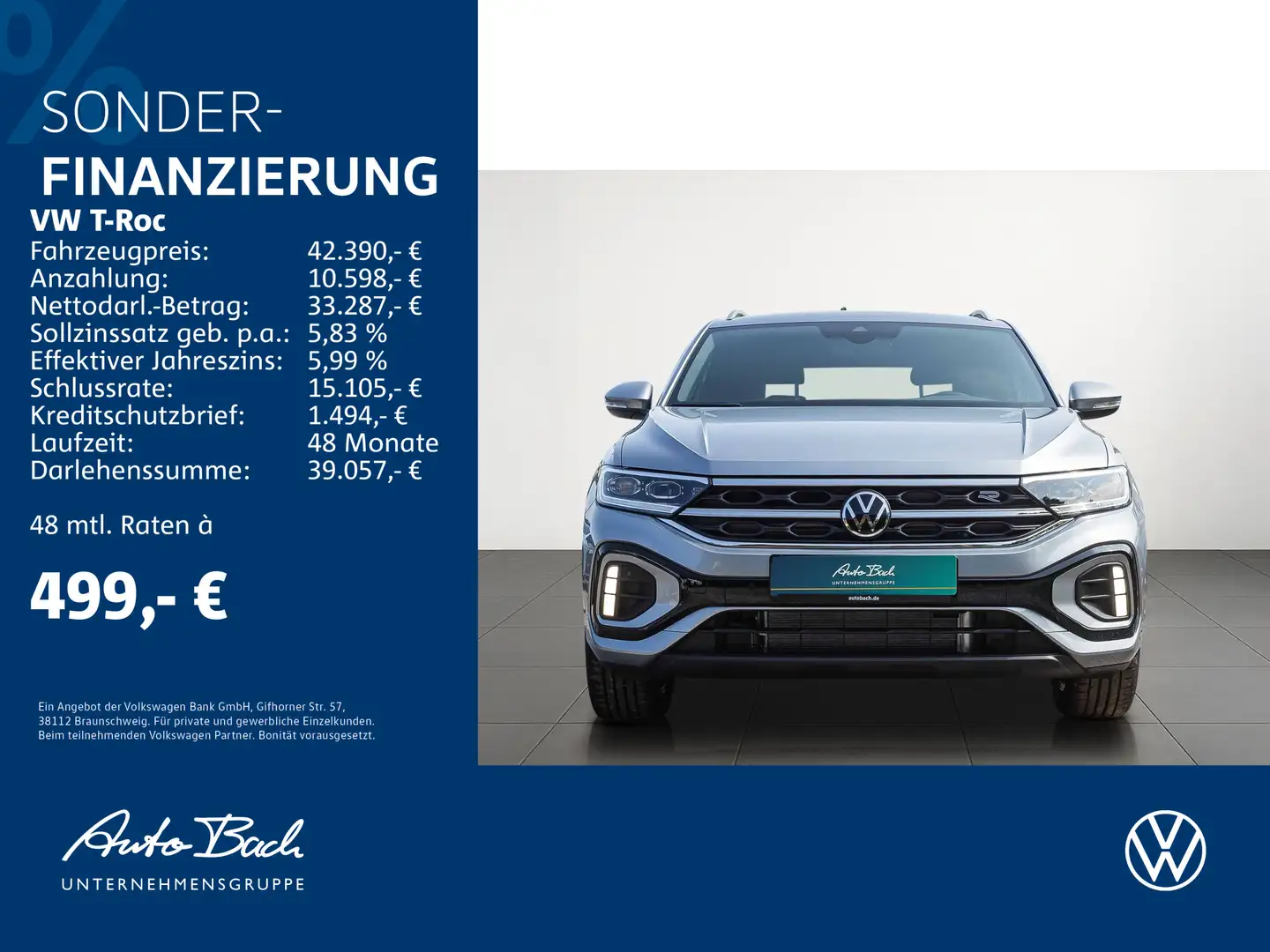 Volkswagen T-Roc R-Line 1.5 l TSI OPF 110 kW (150 PS) 7-Gan Argent - 2