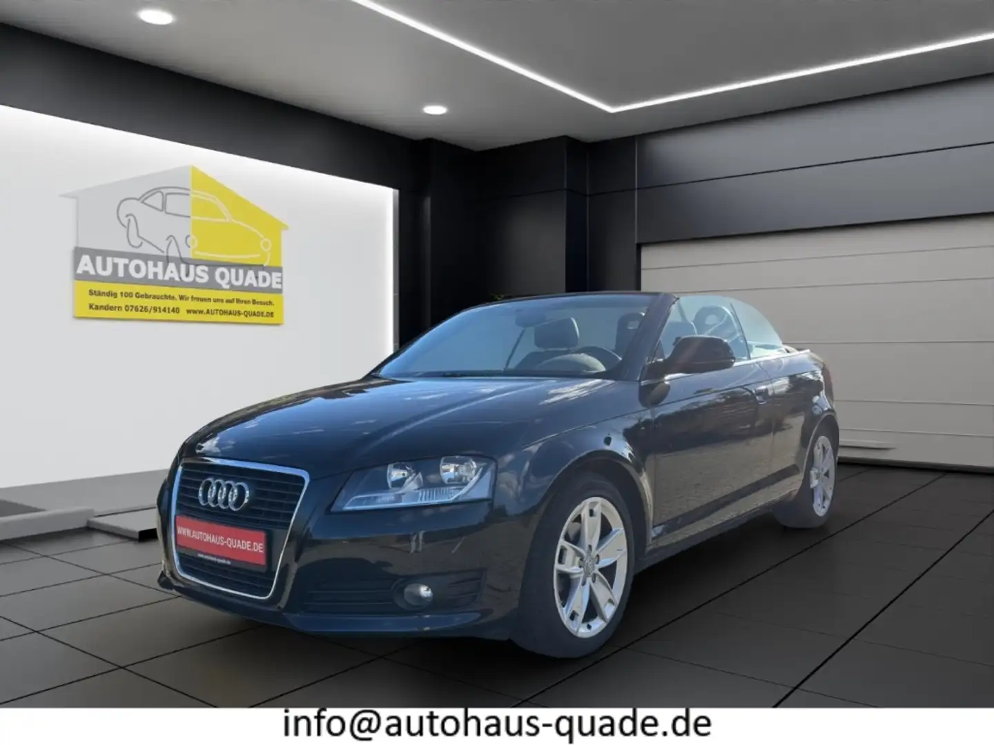 Audi A3 Cabriolet Ambition Leder Mehrzonenklima SHZ PDC Al Schwarz - 1