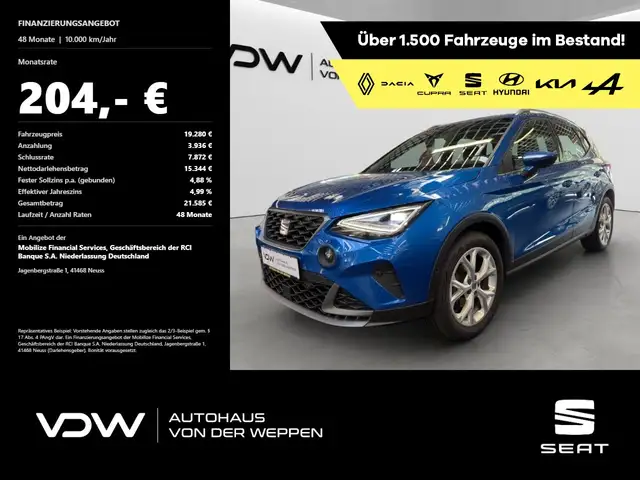 Seat Arona FR Kamera Assistenz Paket EPH v+h Klima Navi