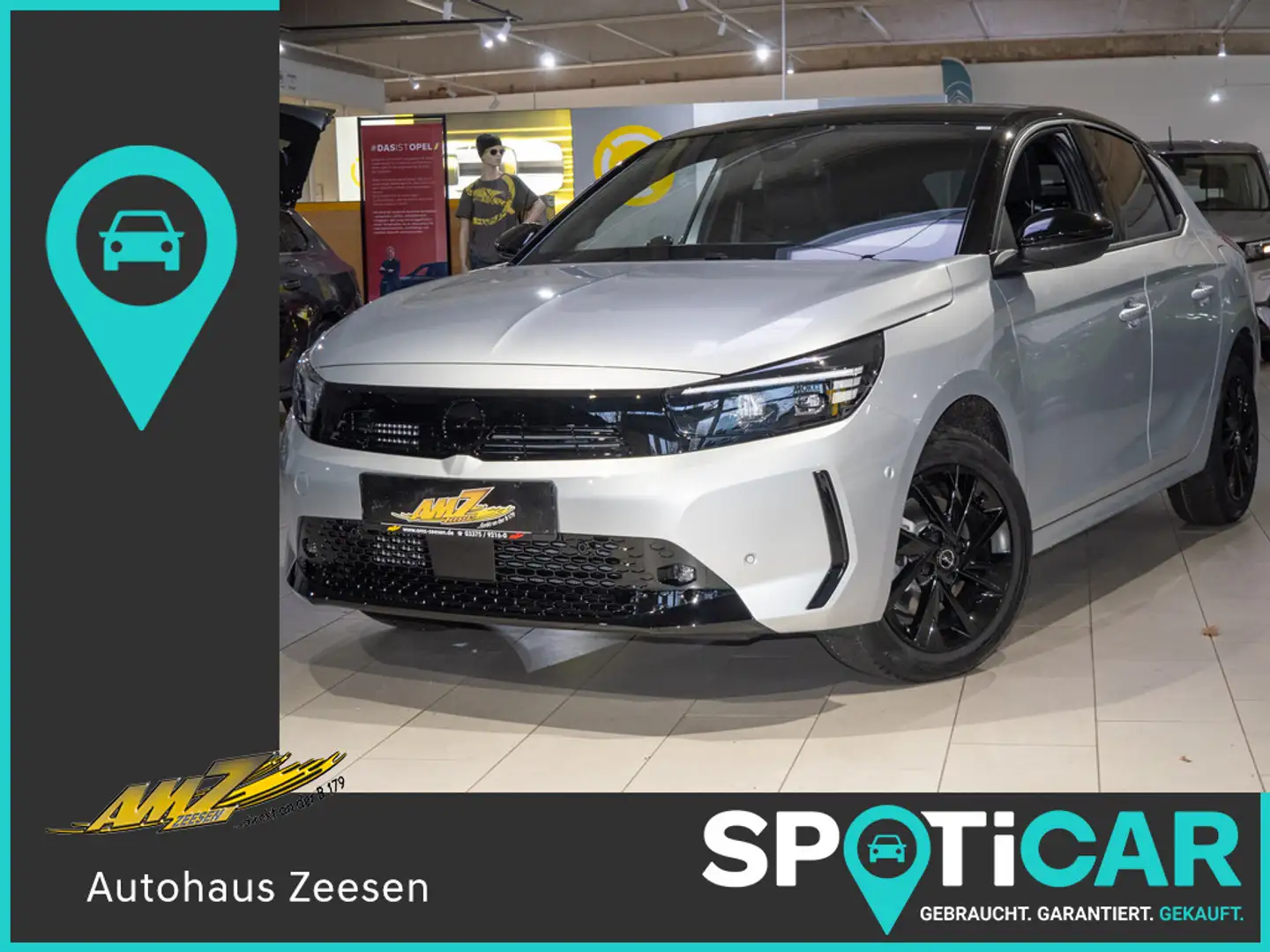 Opel Corsa 1.2 Turbo GS PDC SHZ KAMERA NAVI LED Silber - 1