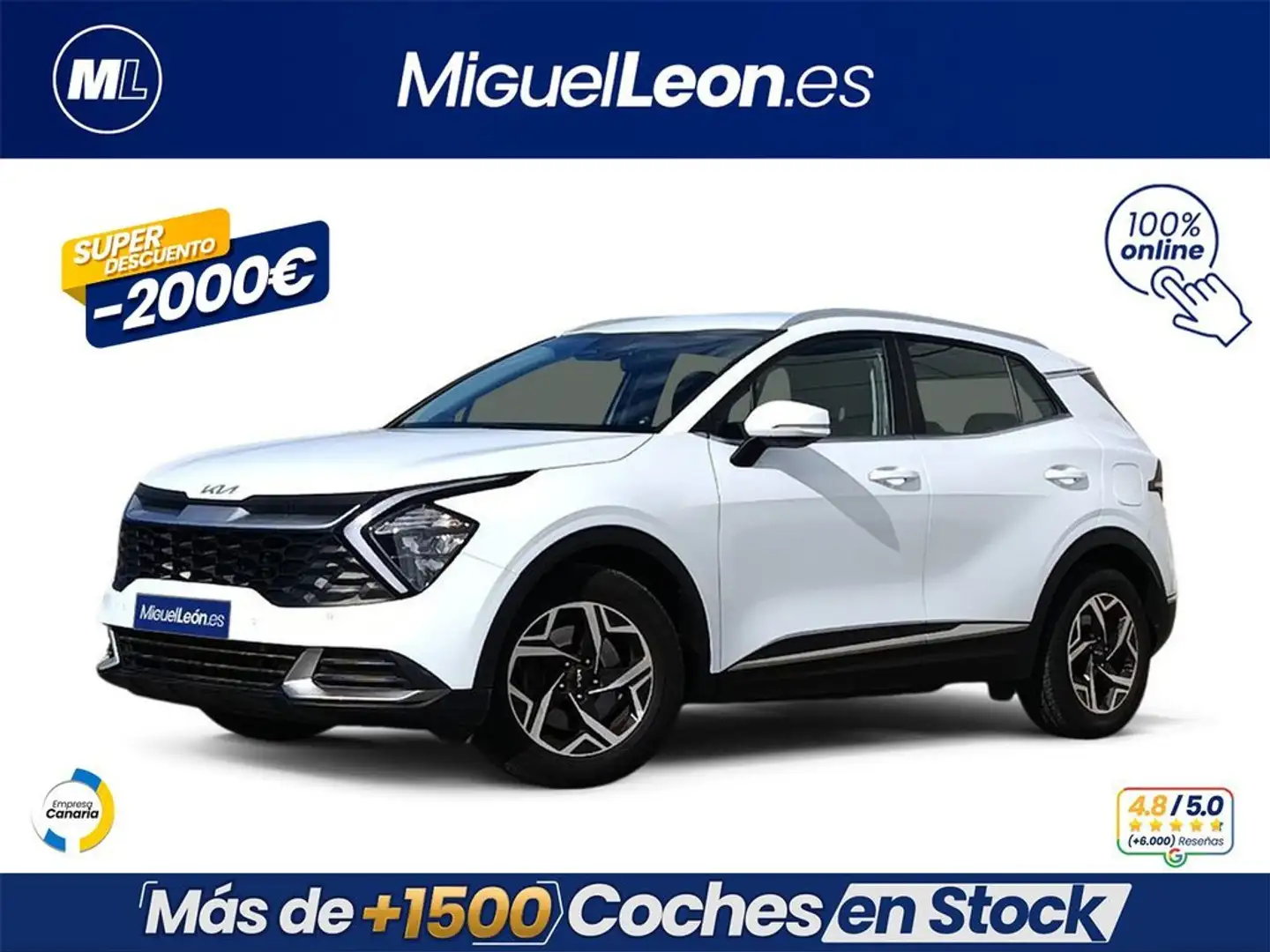 Kia Sportage 1.6  EMOTION PACK 1.6 150CV Blanc - 1