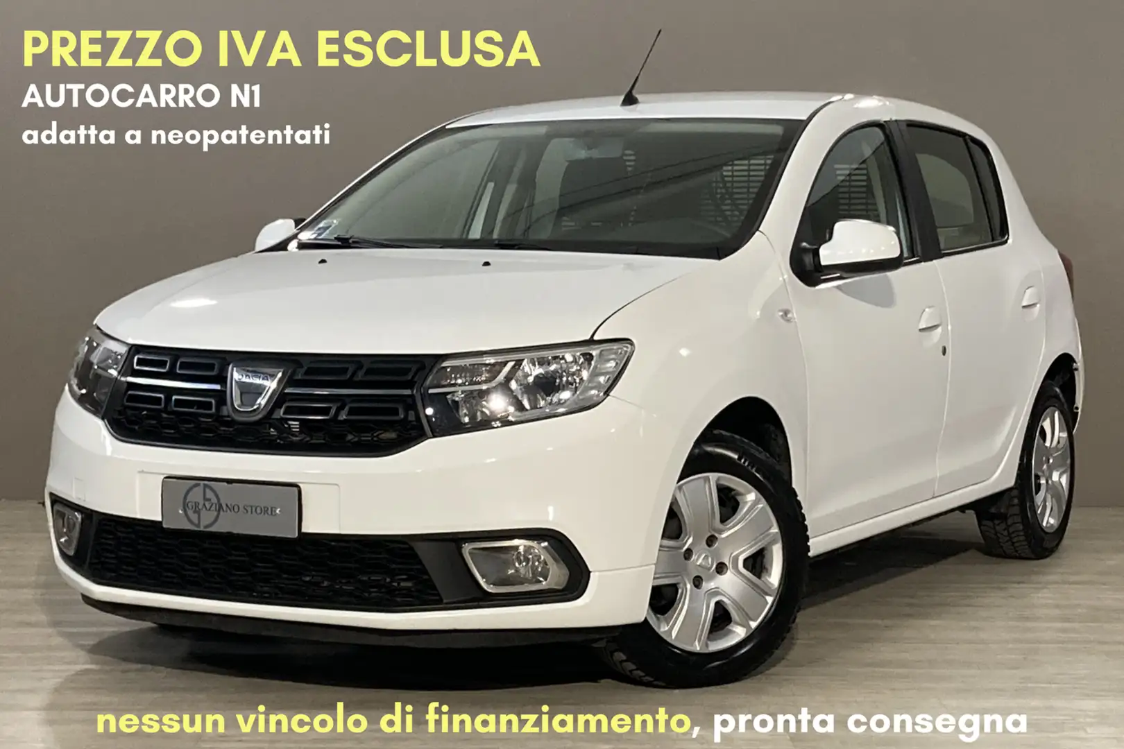 Dacia Sandero AUTOCARRO 2 POSTI N1 + IVA Bianco - 1