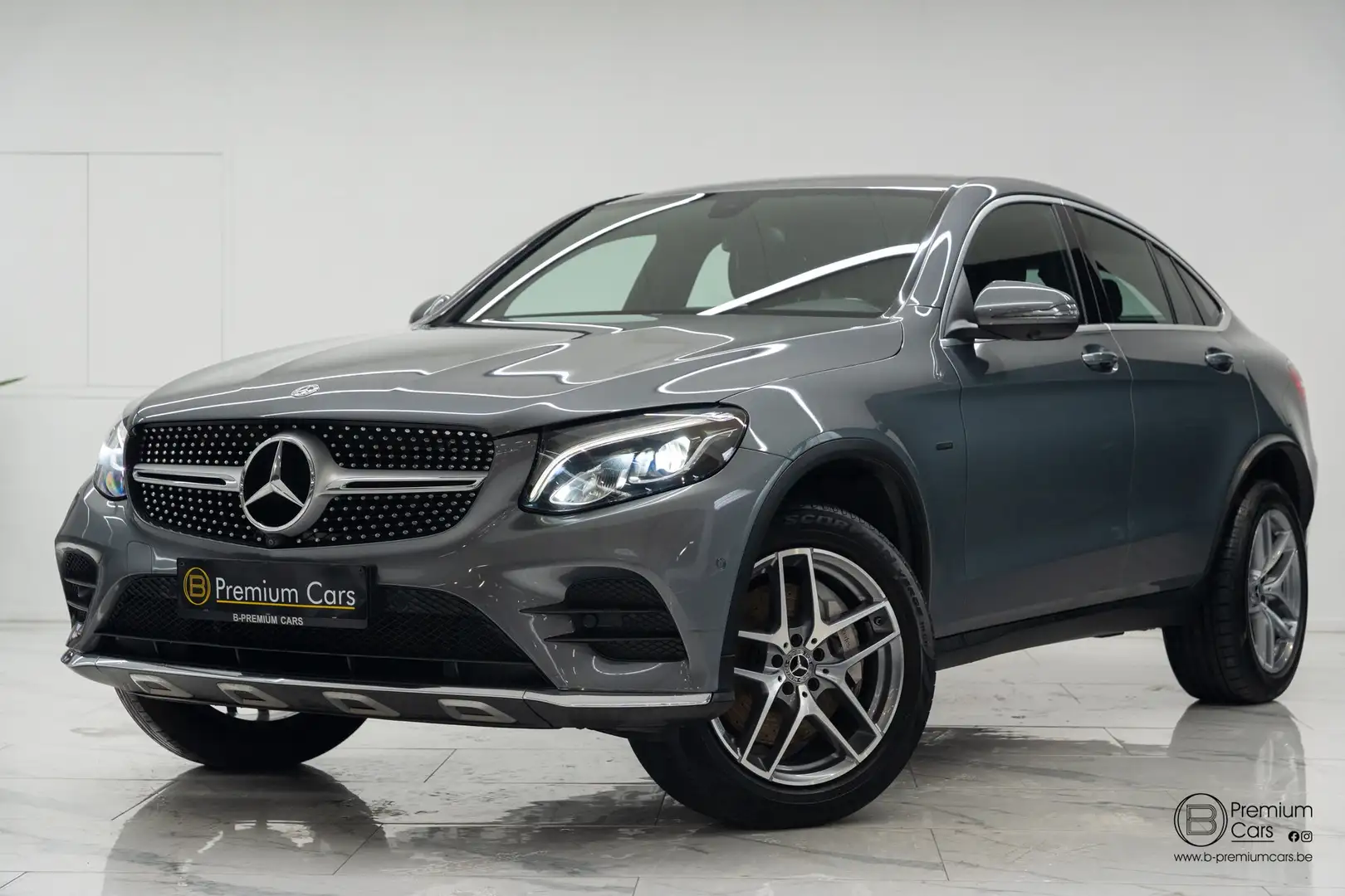 Mercedes-Benz GLC 350 e Coupe 4Matic 7G AMG Line! Camera 360, Led! Grijs - 1