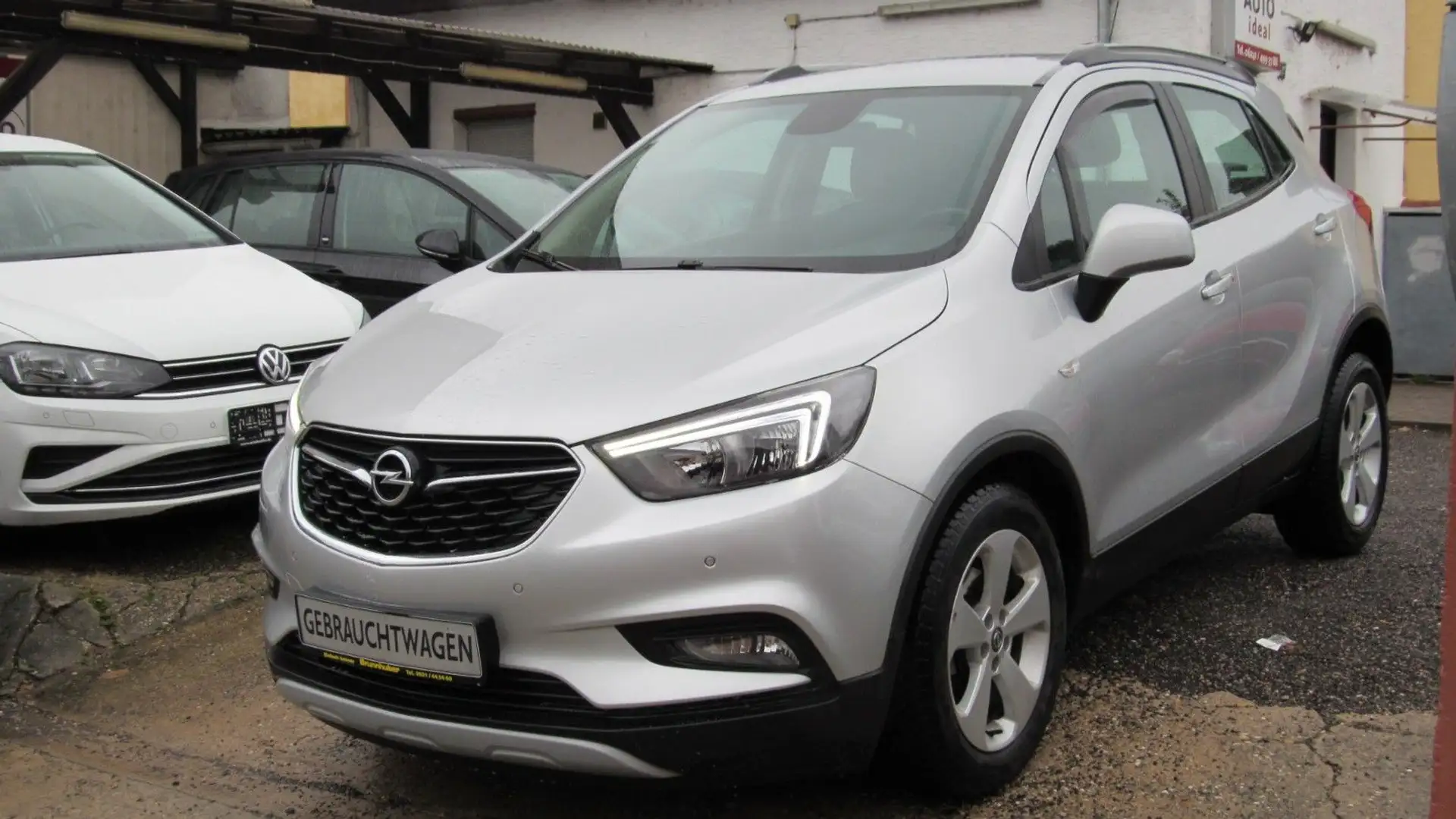 Opel Mokka X 1.4 Turbo 120 Jahre Automatik*AHK-PDC-SH Silber - 1