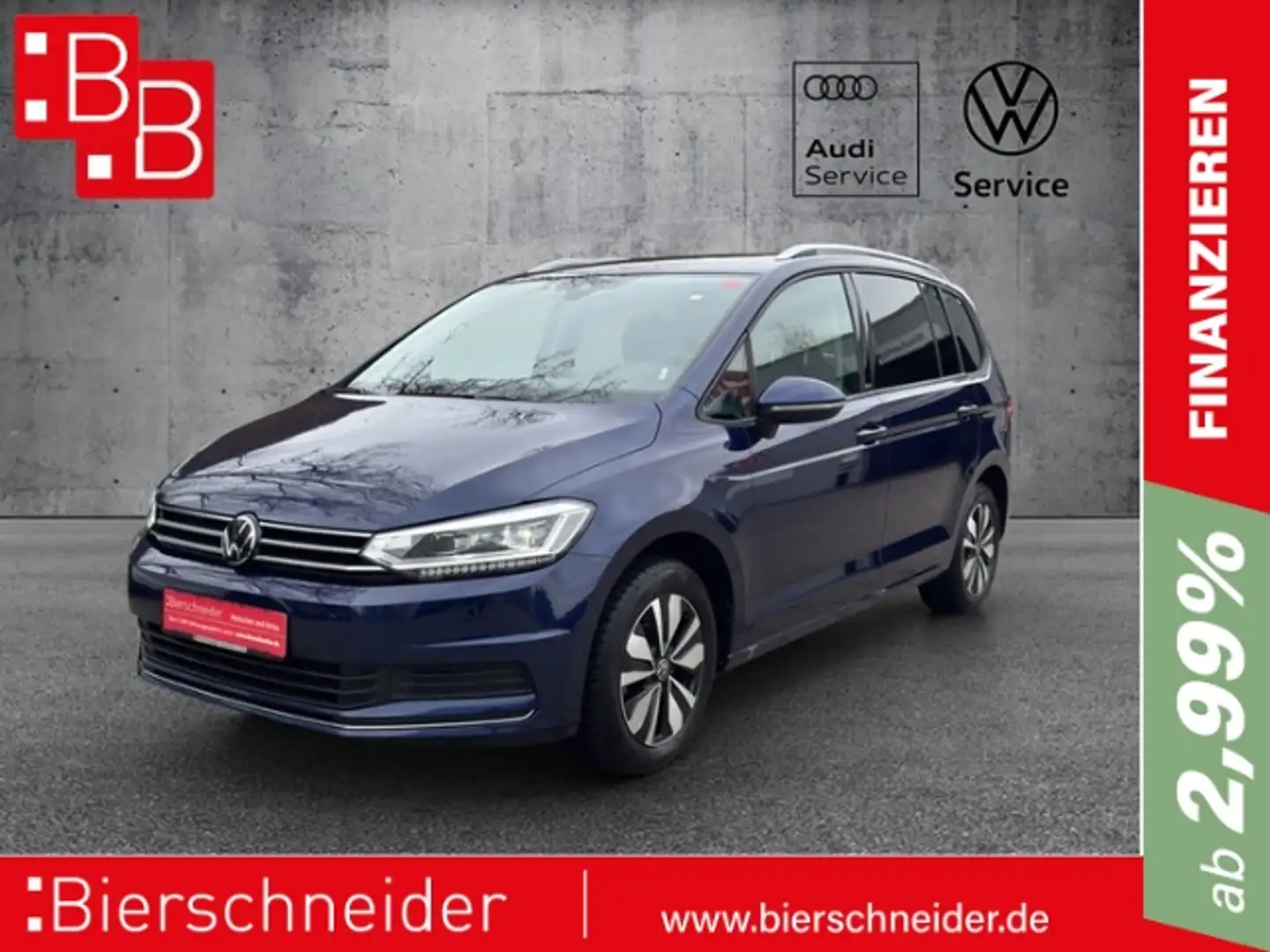 Volkswagen Touran 2.0 TDI DSG Move DIGITAL COCKPIT LED AHK NAVI 16 A Blau - 1