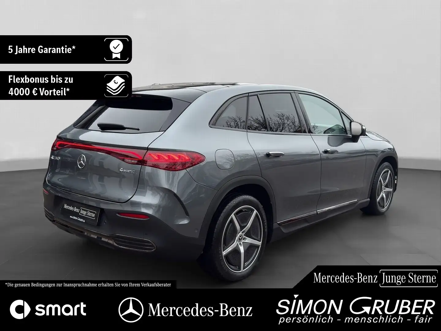 Mercedes-Benz EQE 350 4M SUV AMG Pano Airmatic Leder AHK Szürke - 2