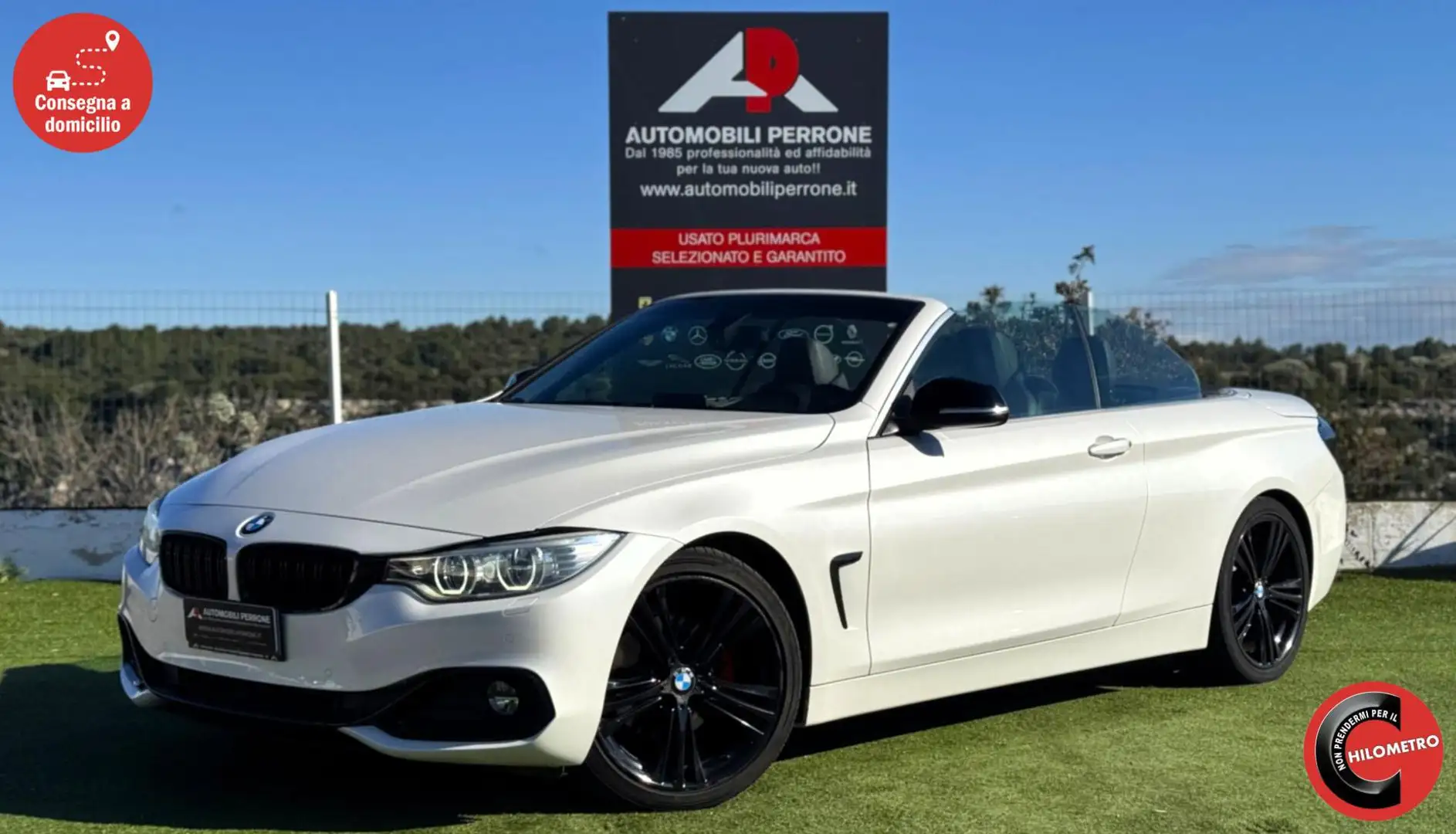 BMW 420 d Cabrio Sport Blanc - 1