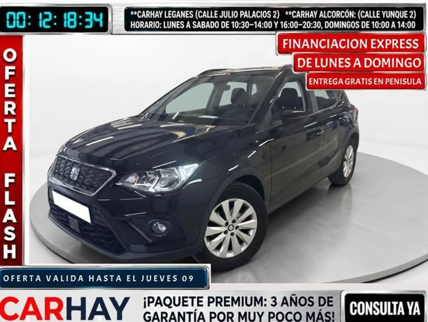 SEAT Arona 1.0 EcoTSI 110 Start/Stop Style Business Negro - 1